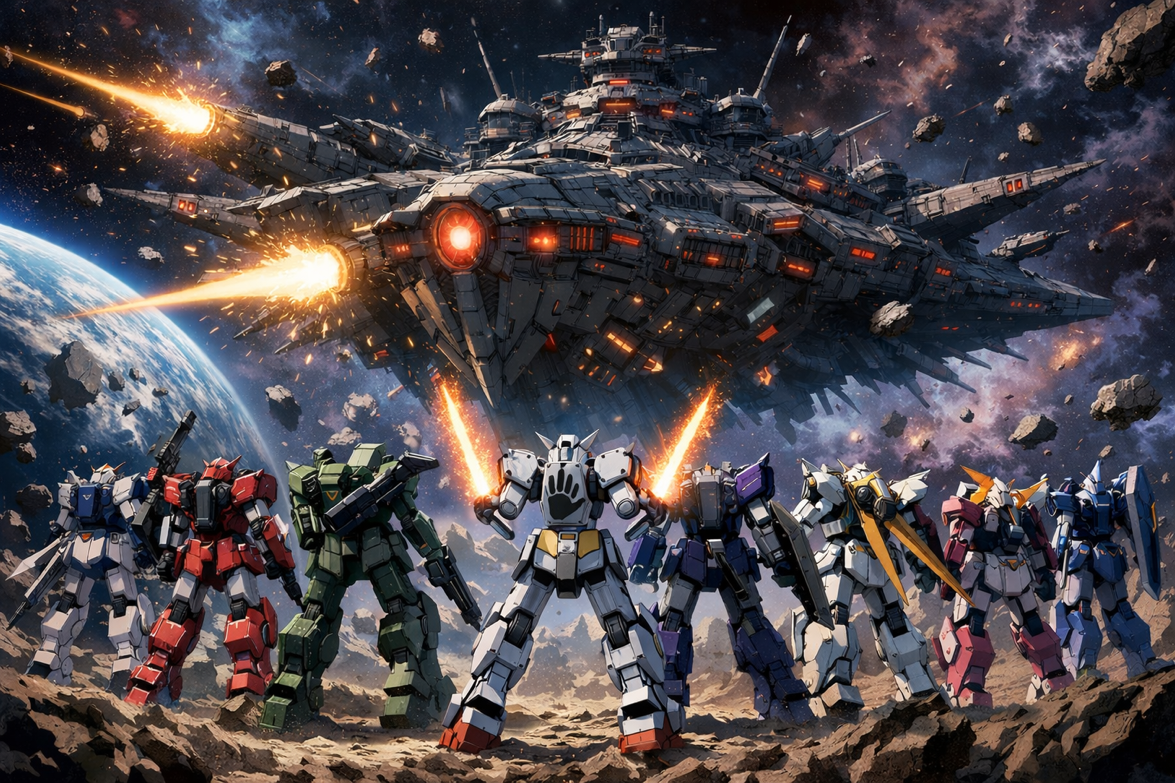 Cover art for A Fight for Survival , a robot scenario on AI Dungeon