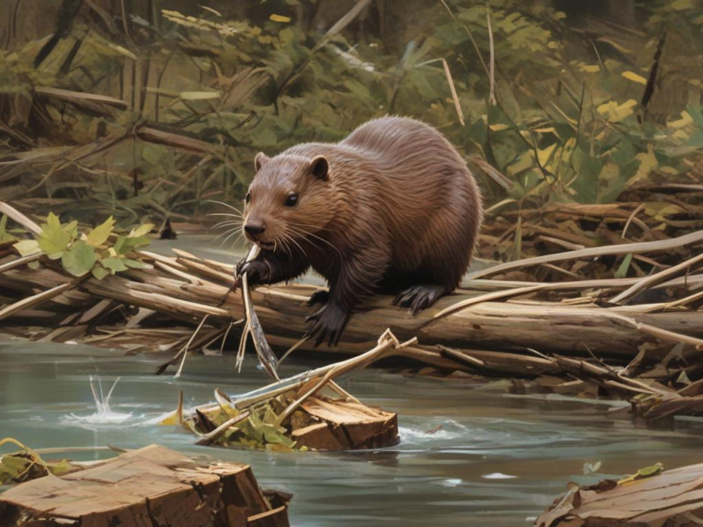 Cover art for Life As A Beaver!, an american wildlife scenario on AI Dungeon