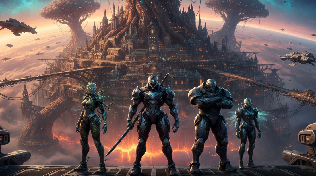 Cover art for Black Canopy, a sci fi scenario on AI Dungeon