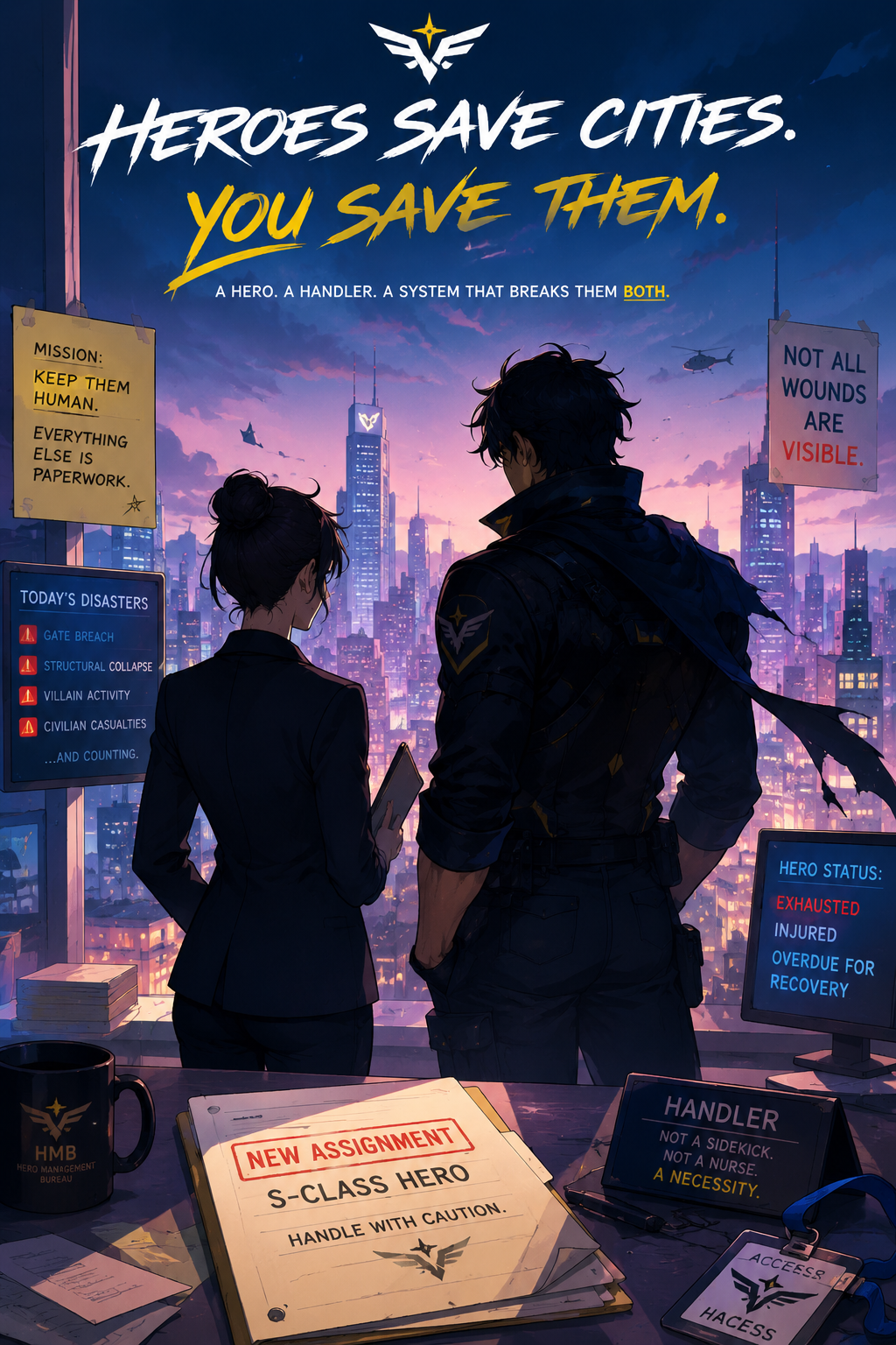 Cover art for Hero Handler, a superhero scenario on AI Dungeon