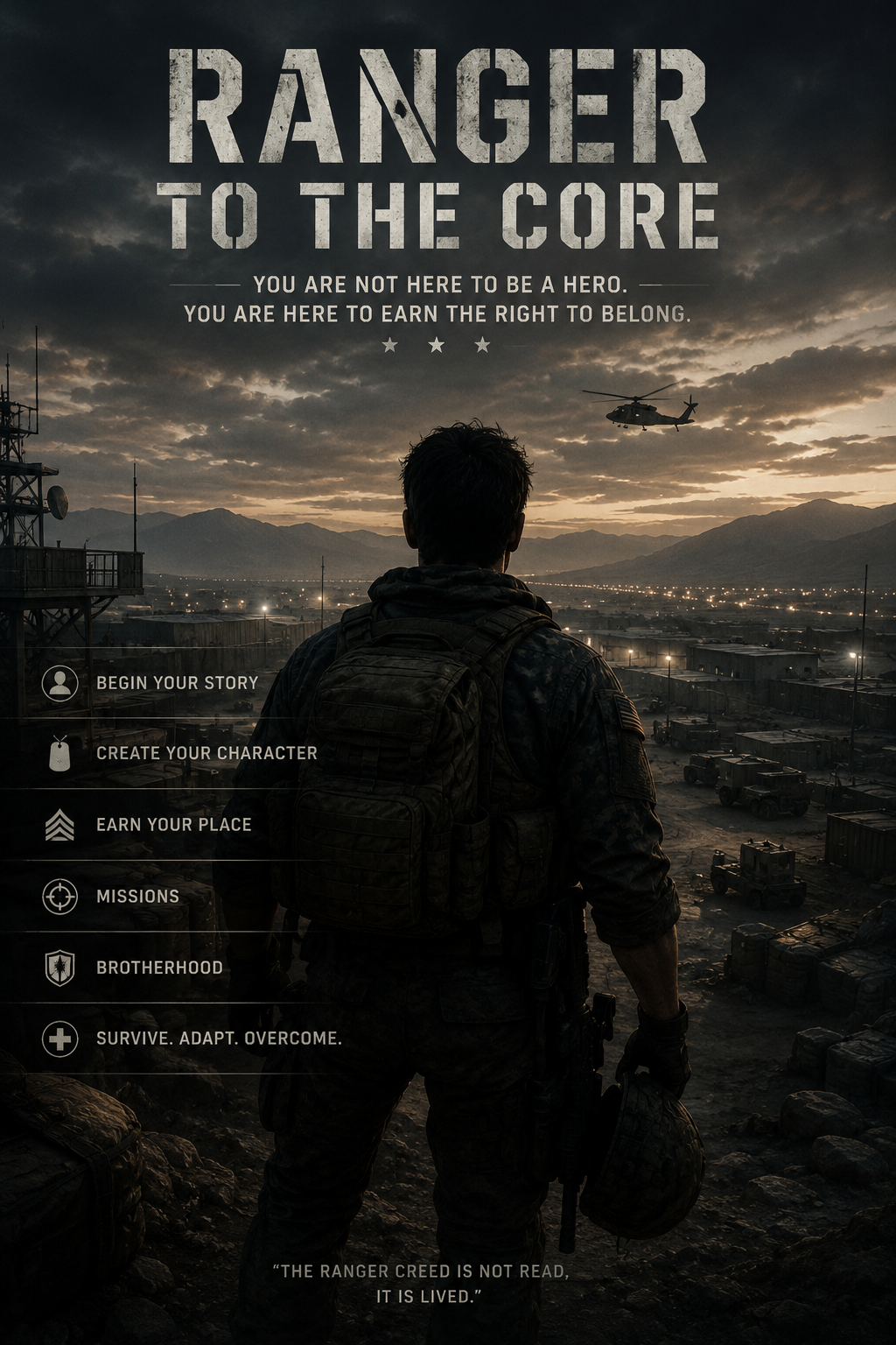 Cover art for Ranger to the core, a ranger scenario on AI Dungeon
