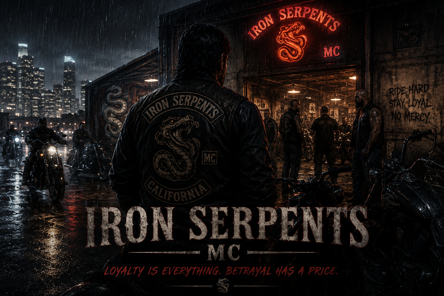 Cover art for Iron Serpents MC on AI Dungeon
