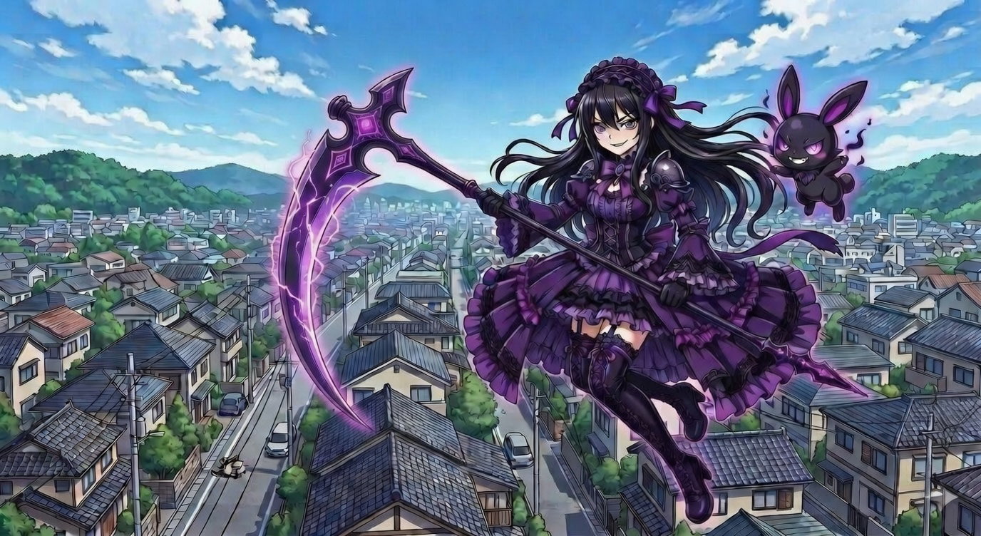 Cover art for Villainess Reborn: Evil Magical Girl, a reborn as the antagonist scenario on AI Dungeon