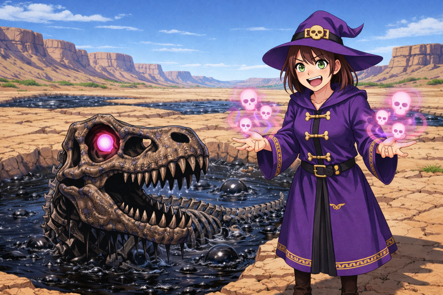 Cover art for 🦕Necro-Saur🦕, a dinosaur scenario on AI Dungeon