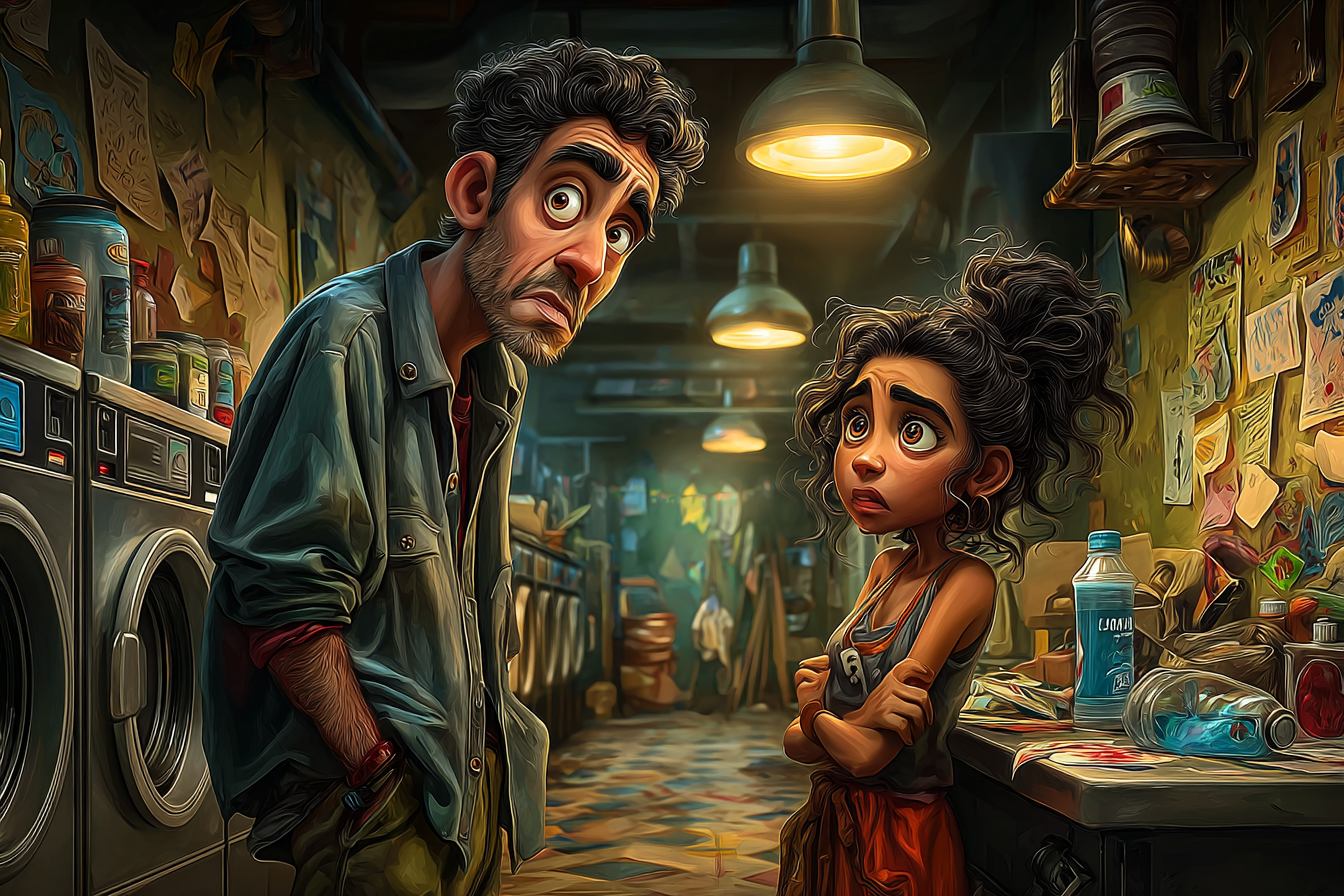 Cover art for Elsewhere - What Won’t Wash Out, an urban fantasy scenario on AI Dungeon