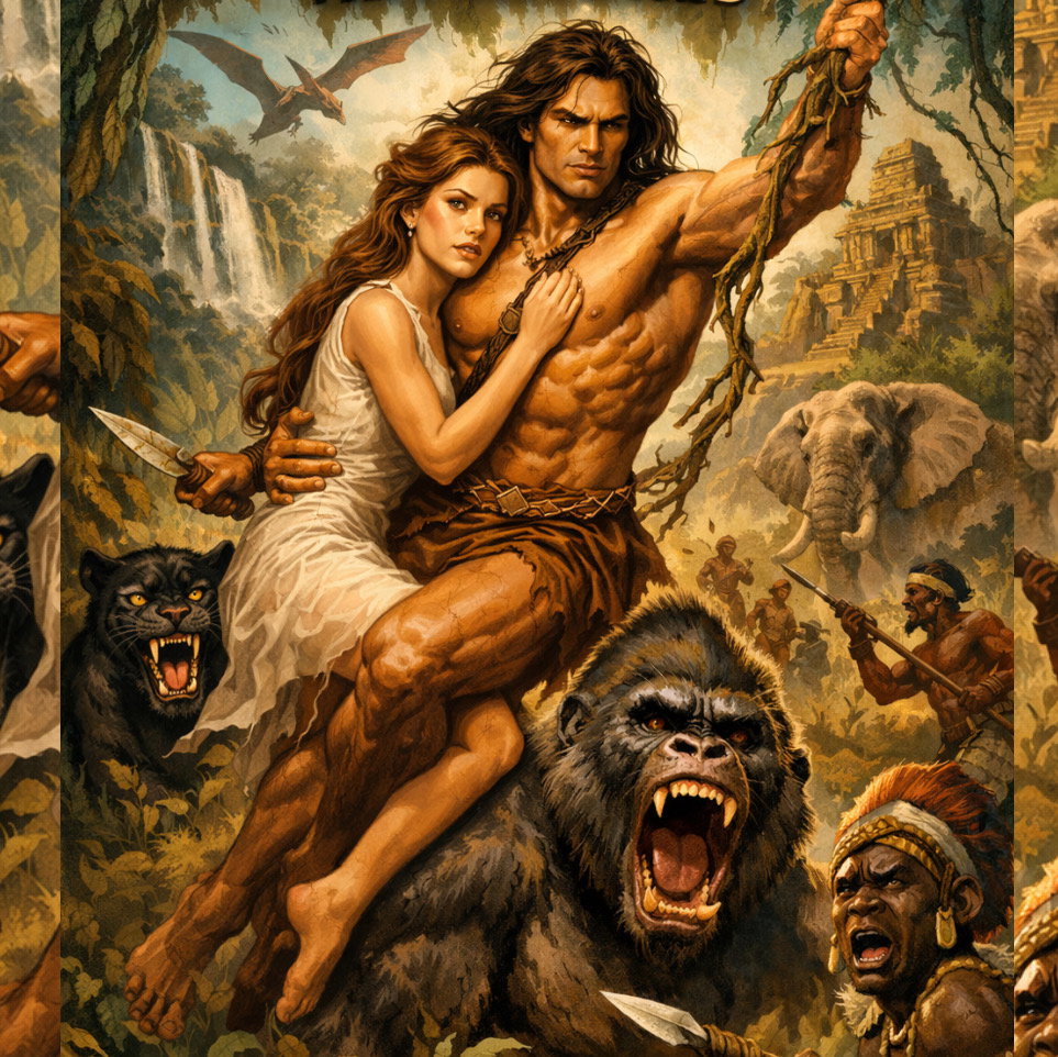 Cover art for Tarzan , an adventure scenario on AI Dungeon