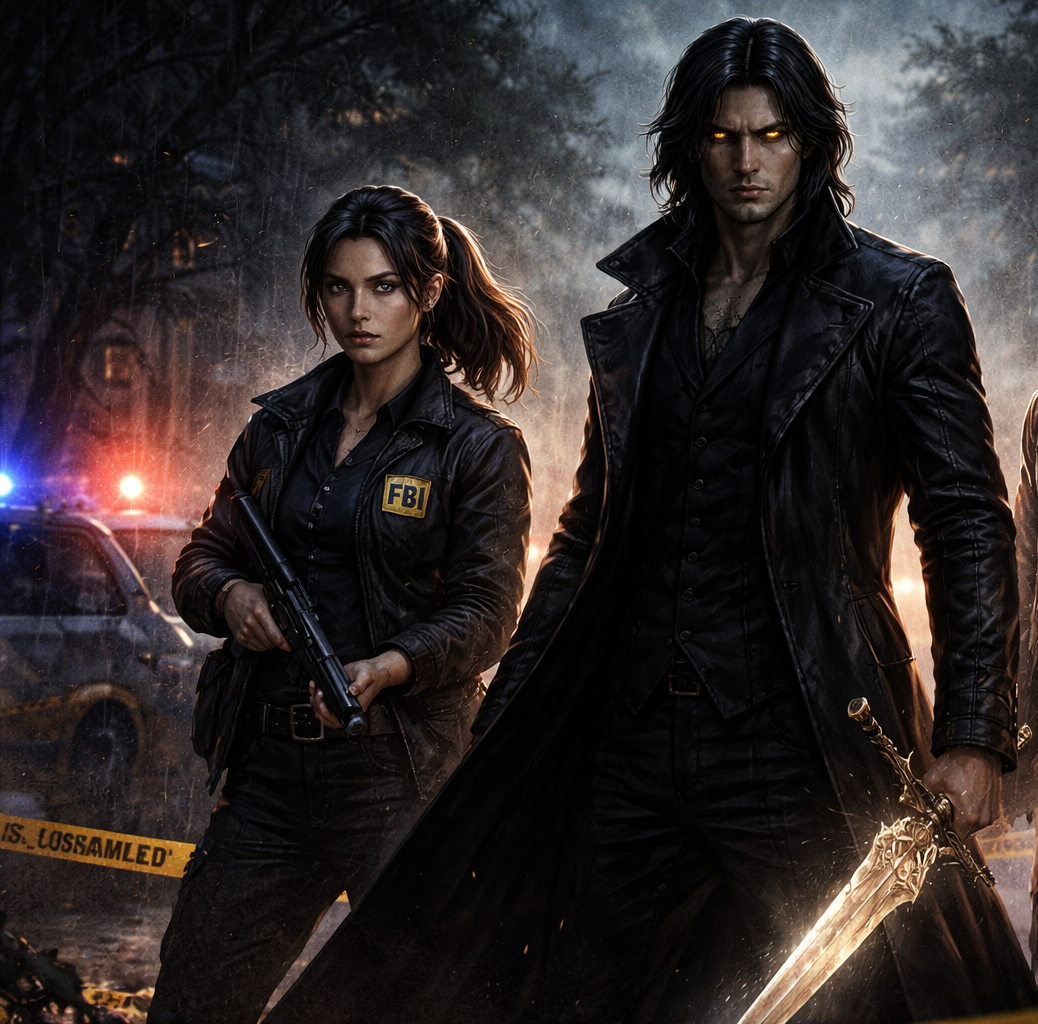 Cover art for Divine Evidence, an urban fantasy scenario on AI Dungeon