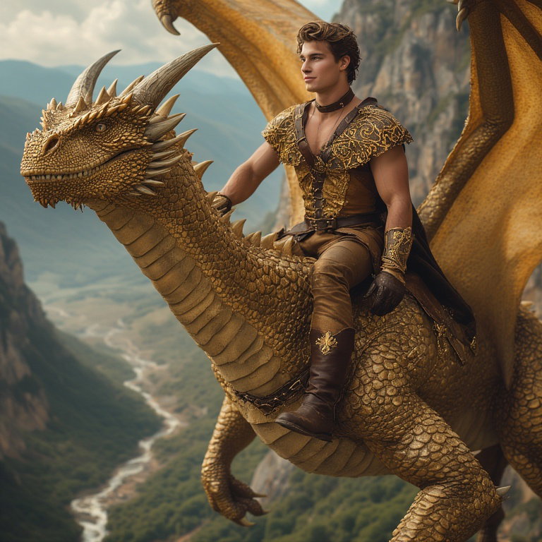 Cover art for Chosen by the Dragon, a gay scenario on AI Dungeon