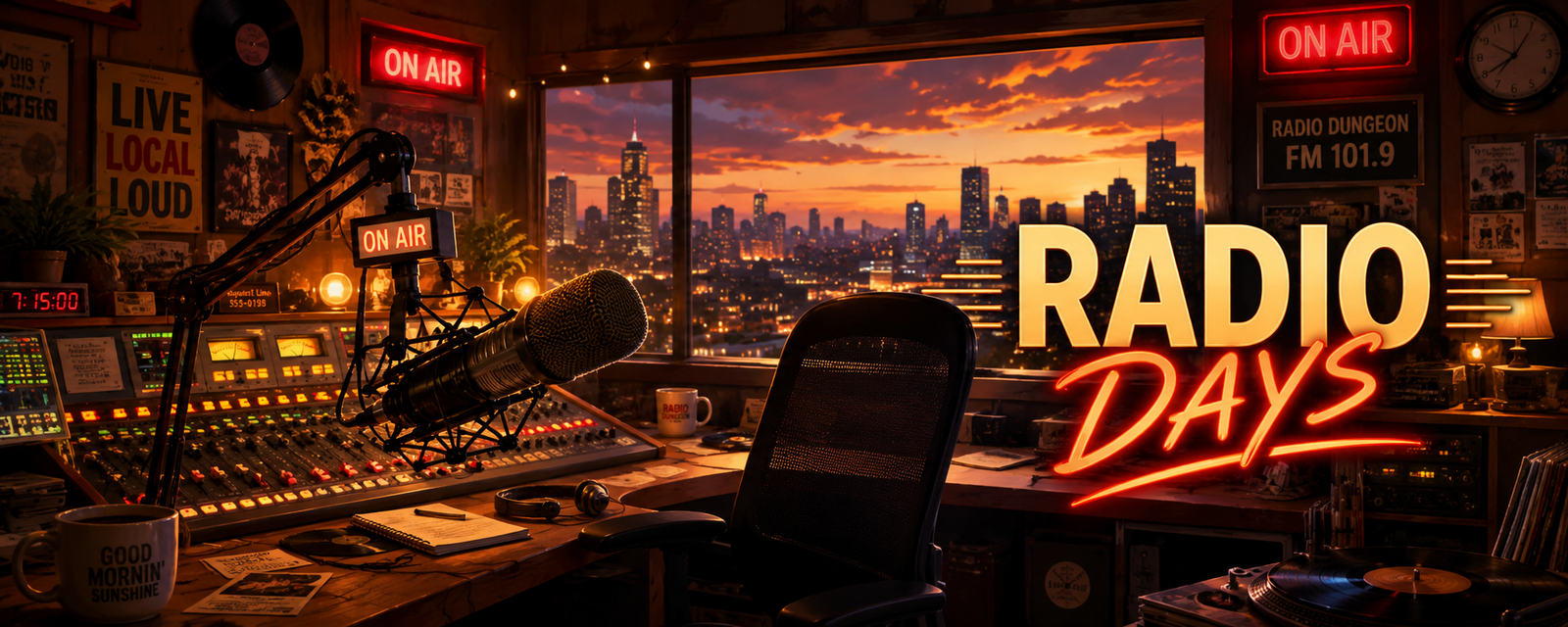 Cover art for Radio Days, a slice of life scenario on AI Dungeon