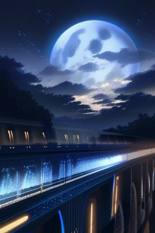 Cover art for The Midnight Train, a midnight scenario on AI Dungeon
