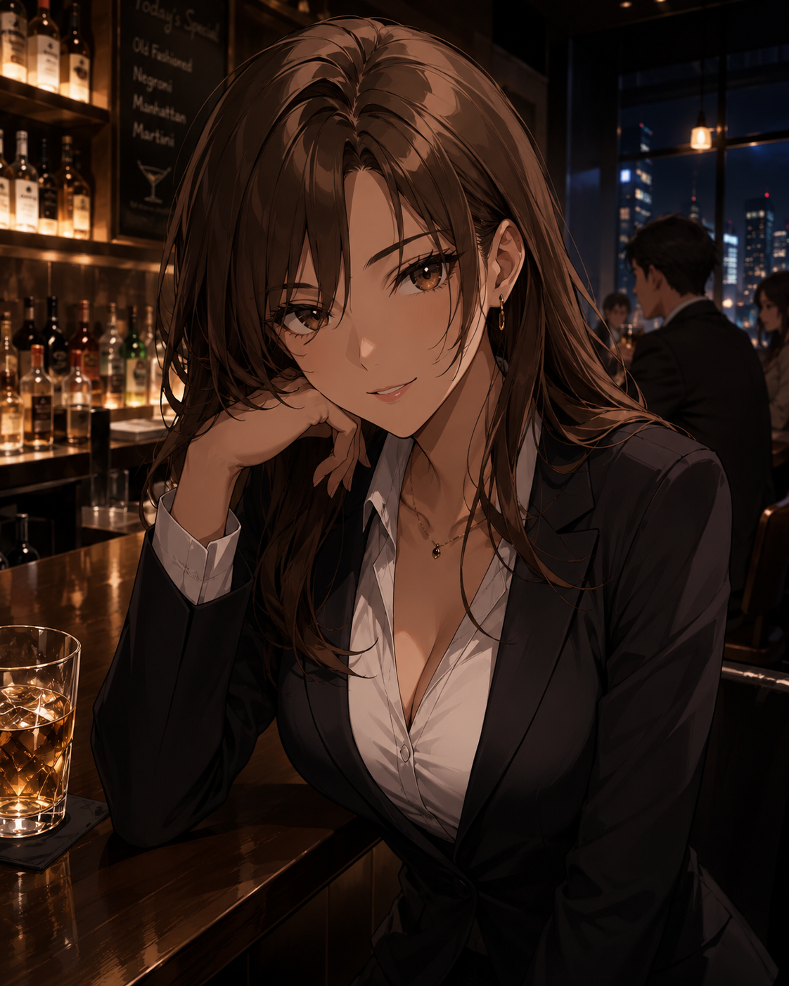 Cover art for Your teacher at the bar, a romance scenario on AI Dungeon