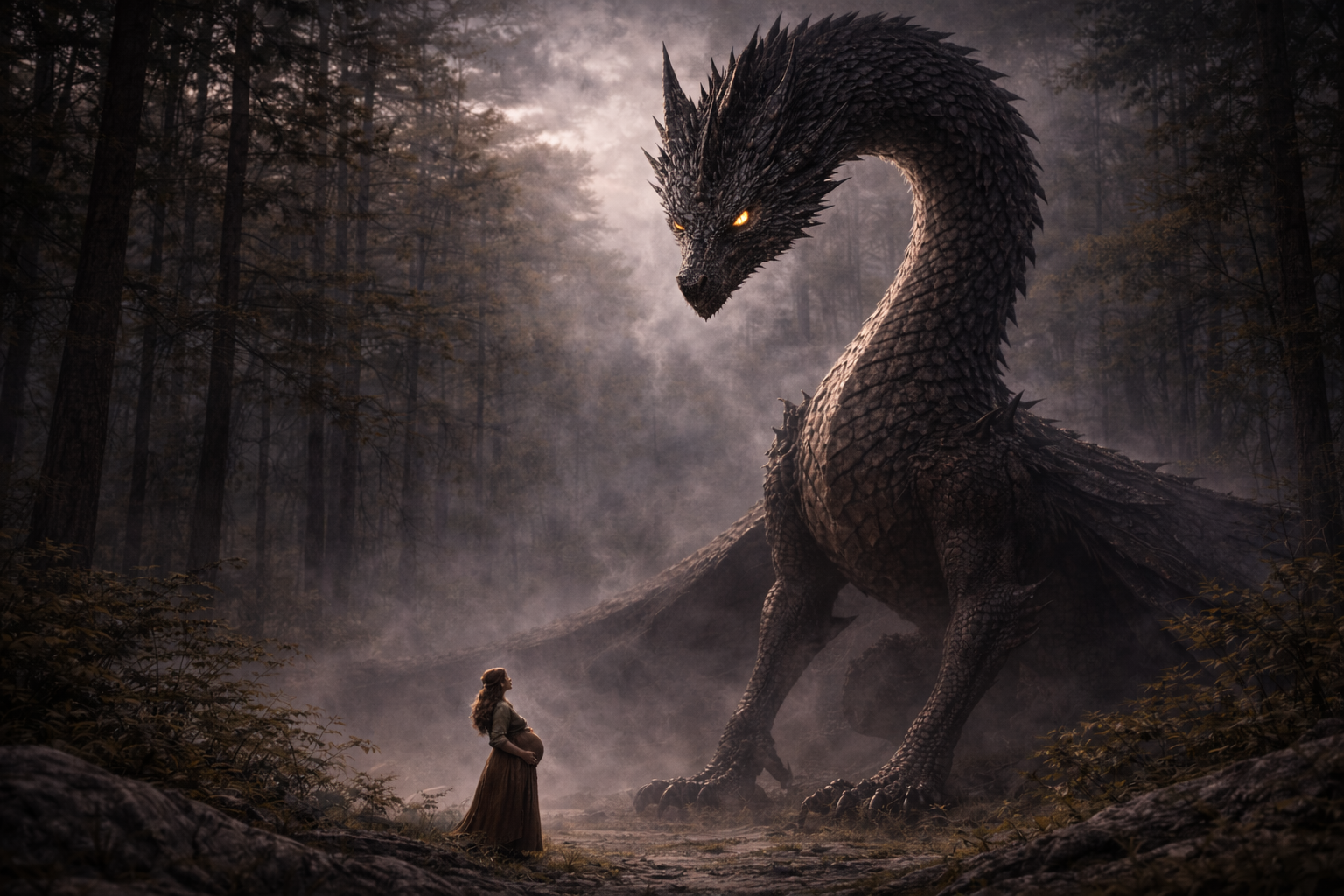 Cover art for The Dragon Lord, a dragons scenario on AI Dungeon