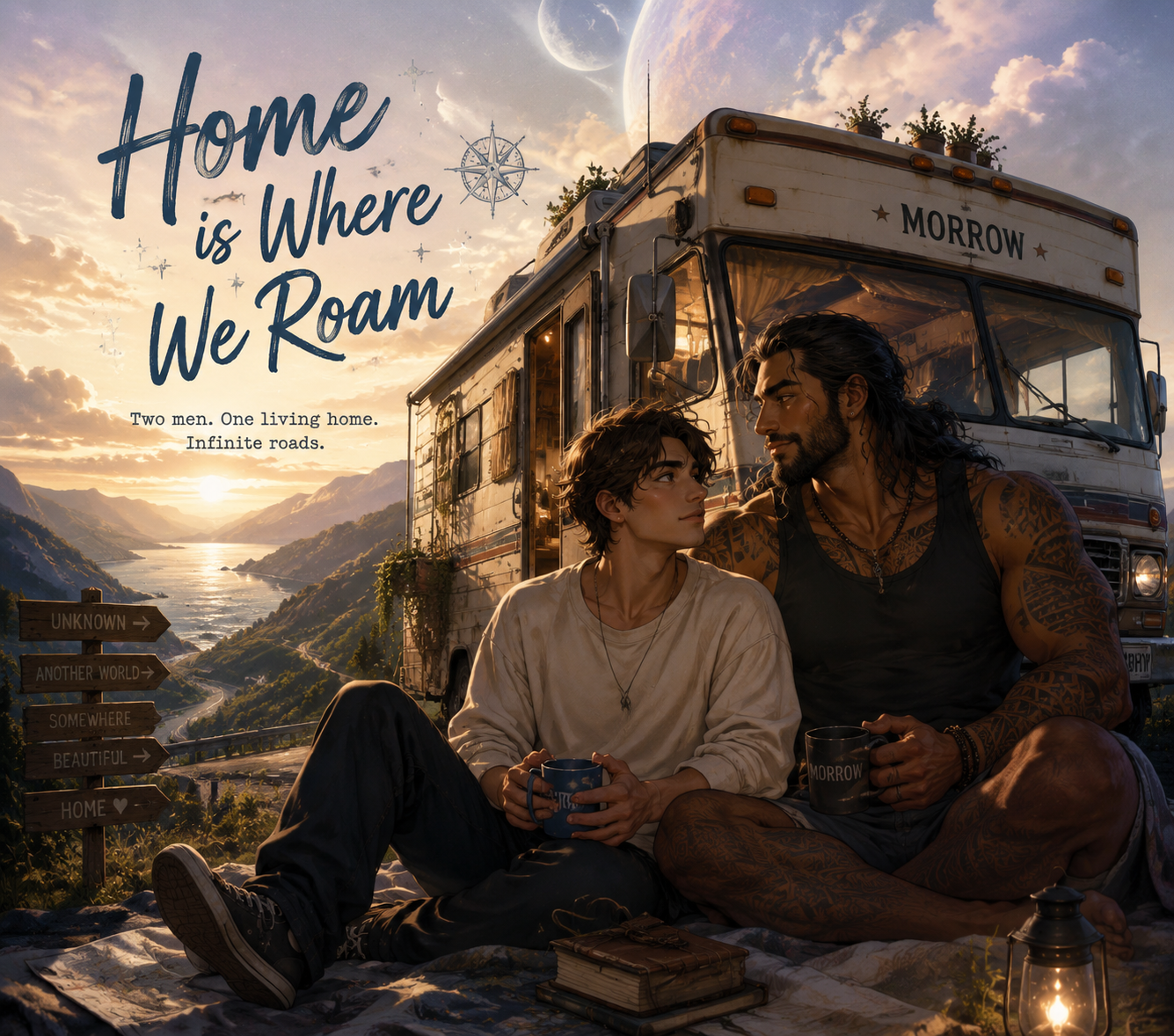 Cover art for The Endless Road Home, a fantasy scenario on AI Dungeon
