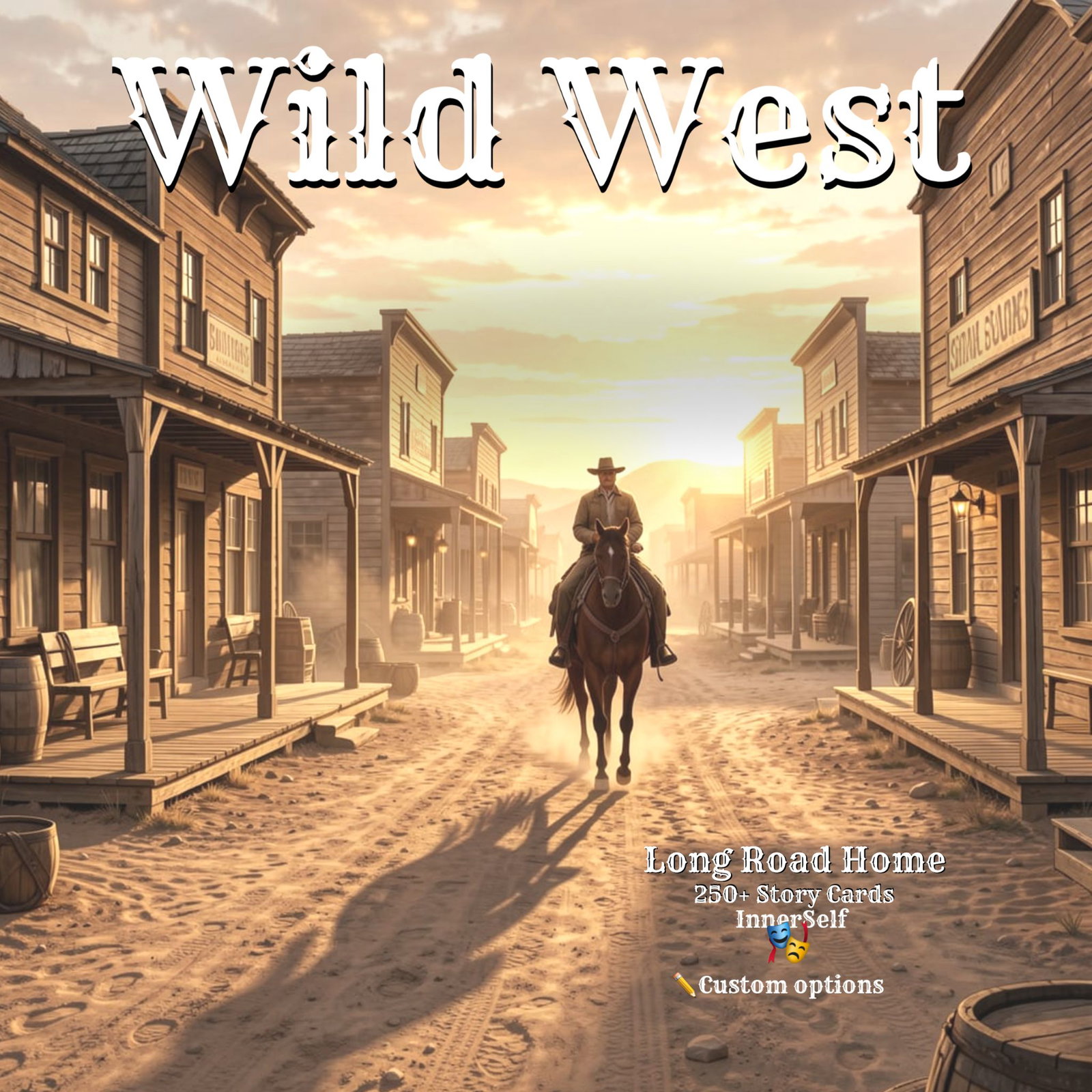 Cover art for Wild West : Long Road Home , a historical scenario on AI Dungeon