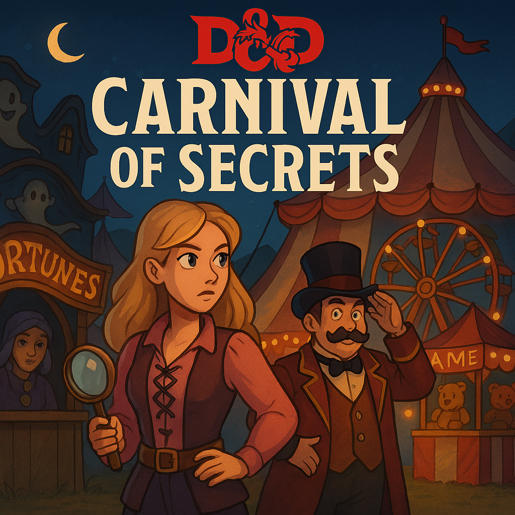 Cover art for Carnival of Secrets on AI Dungeon