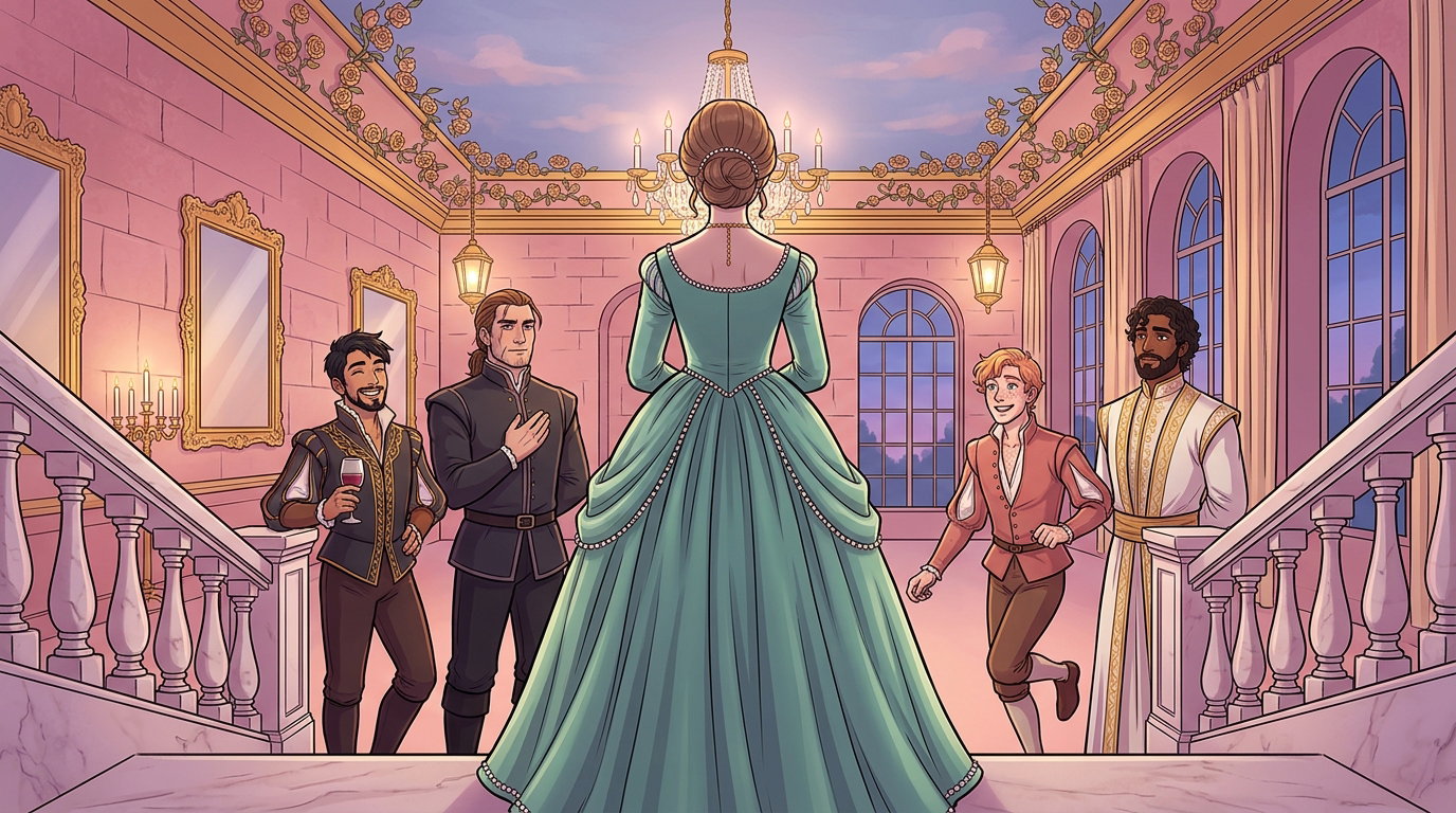 Cover art for Crown of Your Own, a romance scenario on AI Dungeon