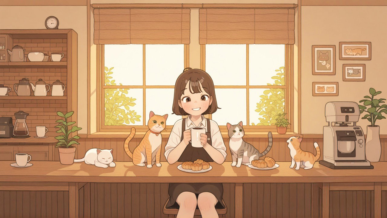 Cover art for Coffee shop, a nsfm scenario on AI Dungeon