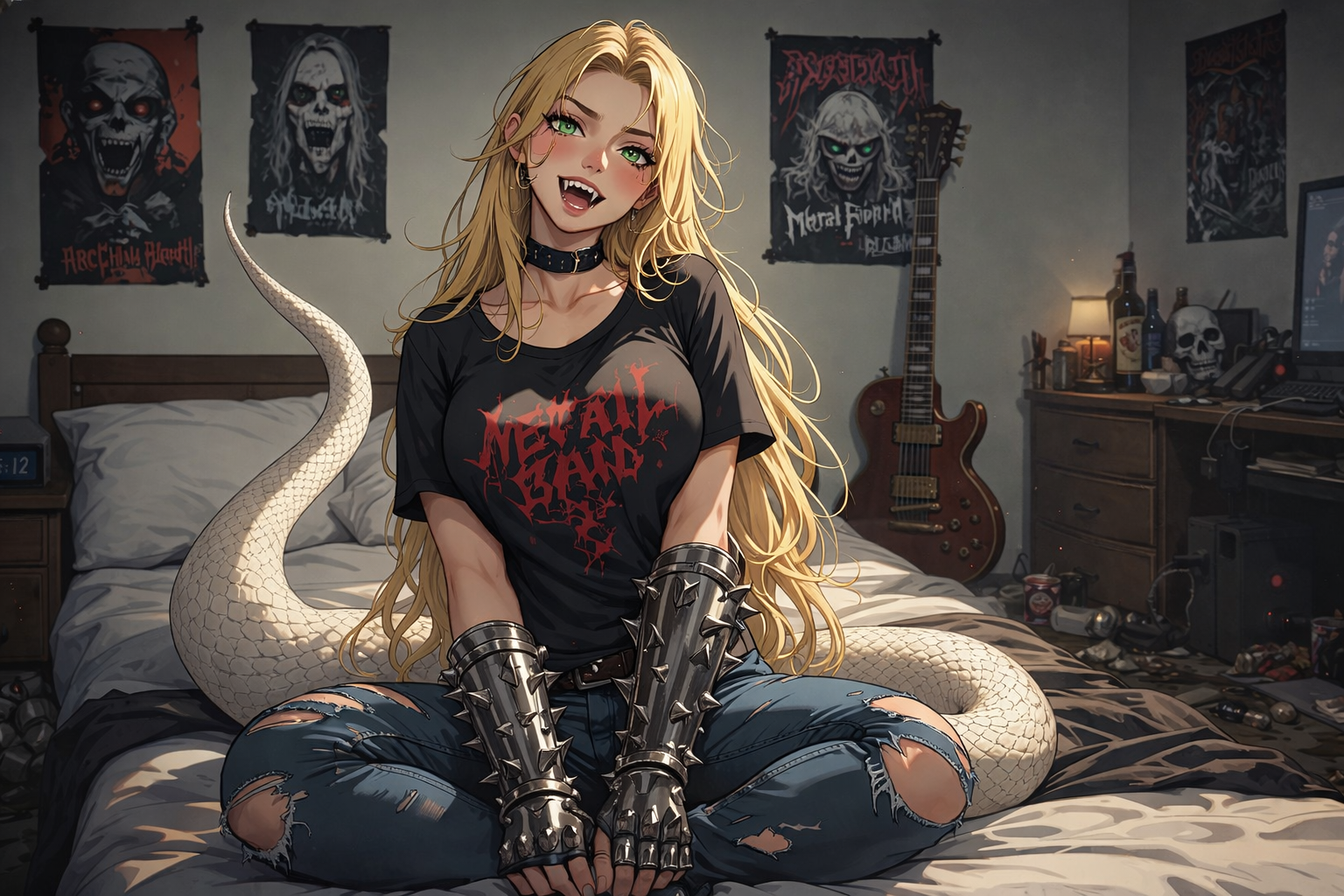 Cover art for Kaliphite Nrirgum, Snake in my Dorm!, a marked by monsters scenario on AI Dungeon