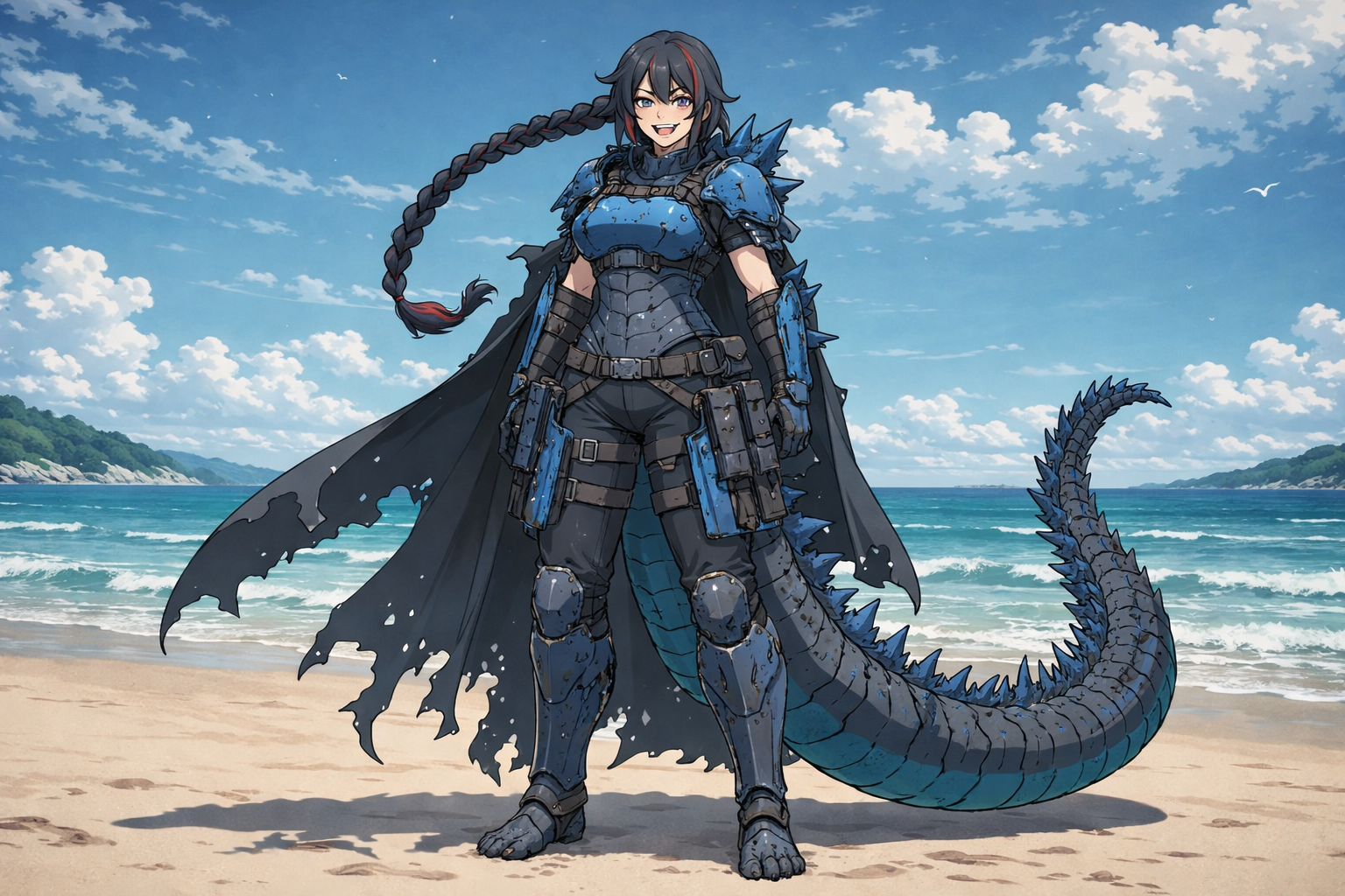 Cover art for Thal’Zyra Gojirae, Godzilla's Conqueror, a marked by monsters scenario on AI Dungeon
