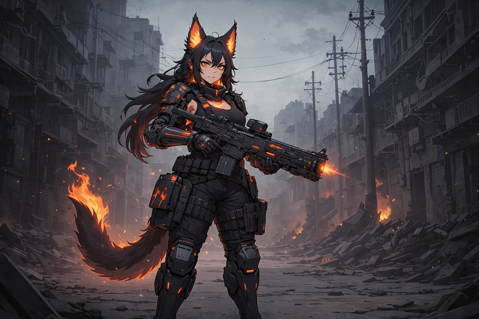 Cover art for Roz Gravefang, Hell's Hound saves you, a marked by monsters scenario on AI Dungeon