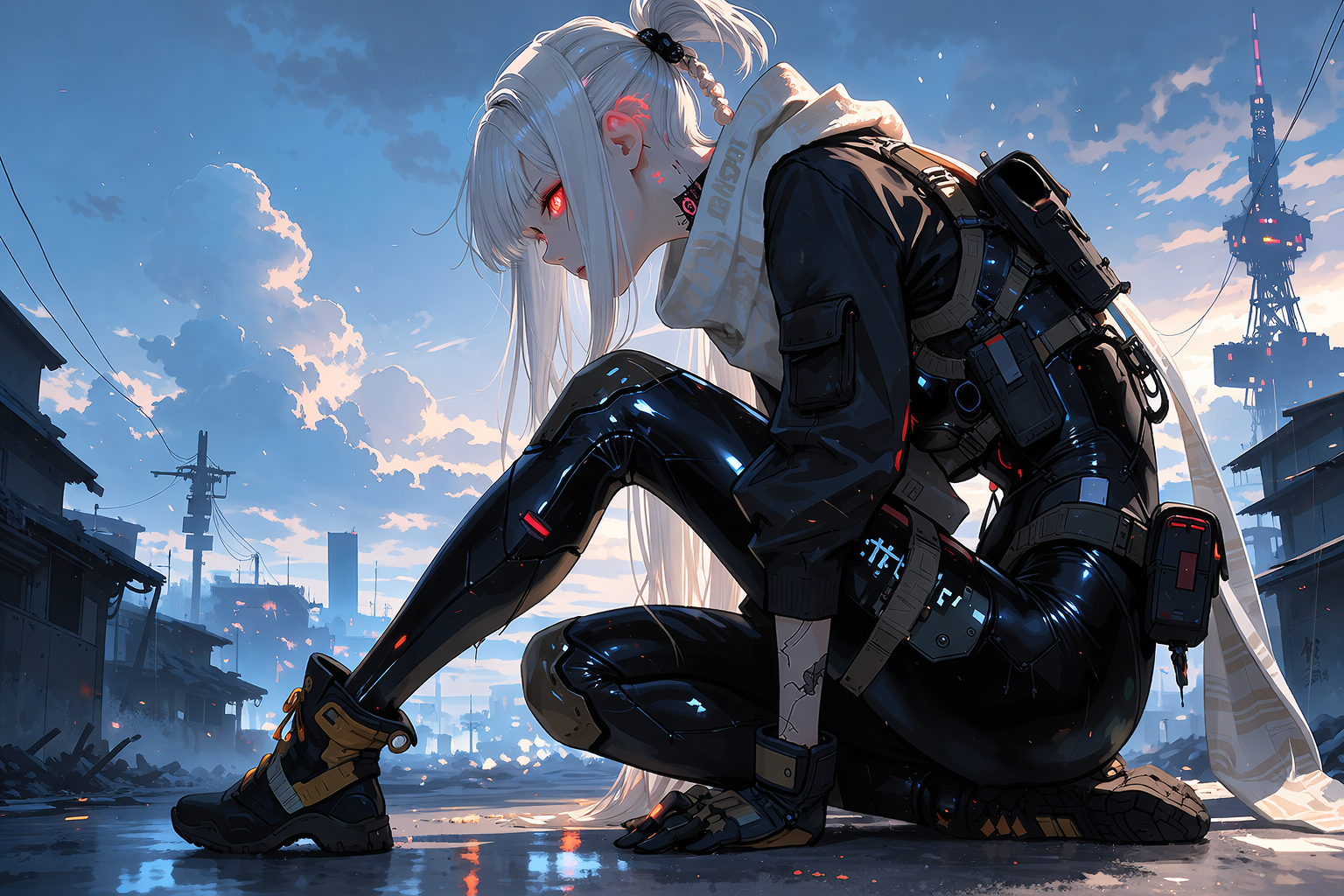 Cover art for Chrono Rift - Android V.1, a cyberpunk scenario on AI Dungeon