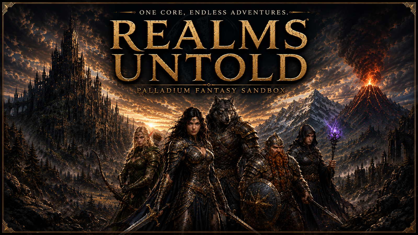 Cover art for REALMS UNTOLD, a criskick scenario on AI Dungeon