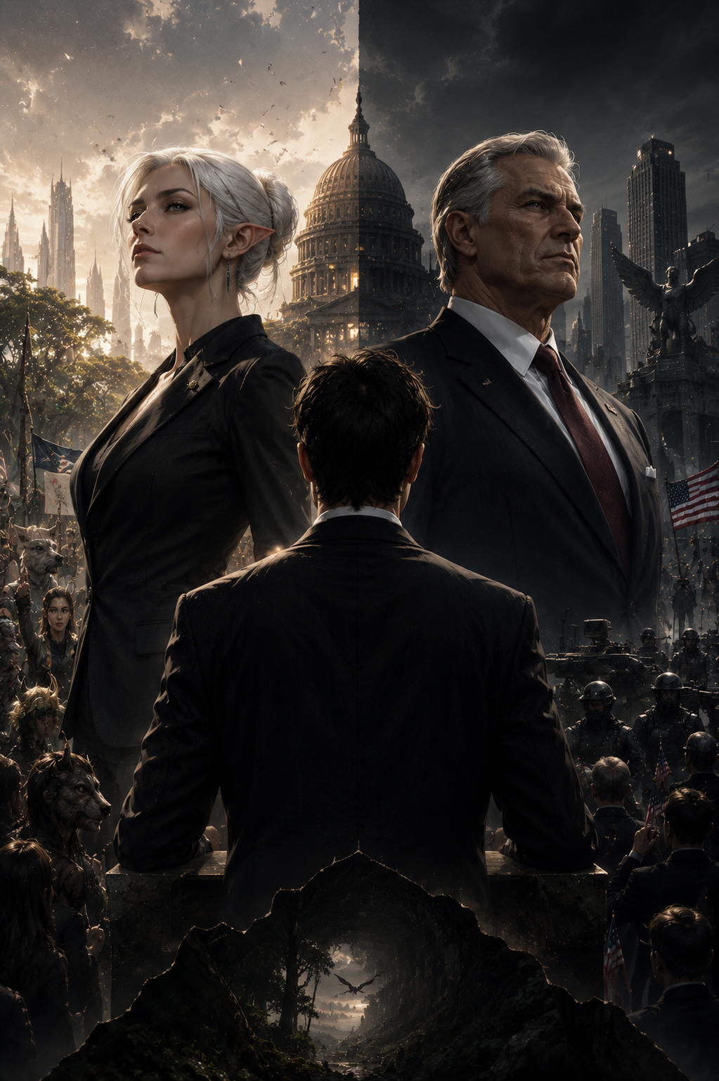 Cover art for Election Day - Palladian Stories, a fantasy scenario on AI Dungeon