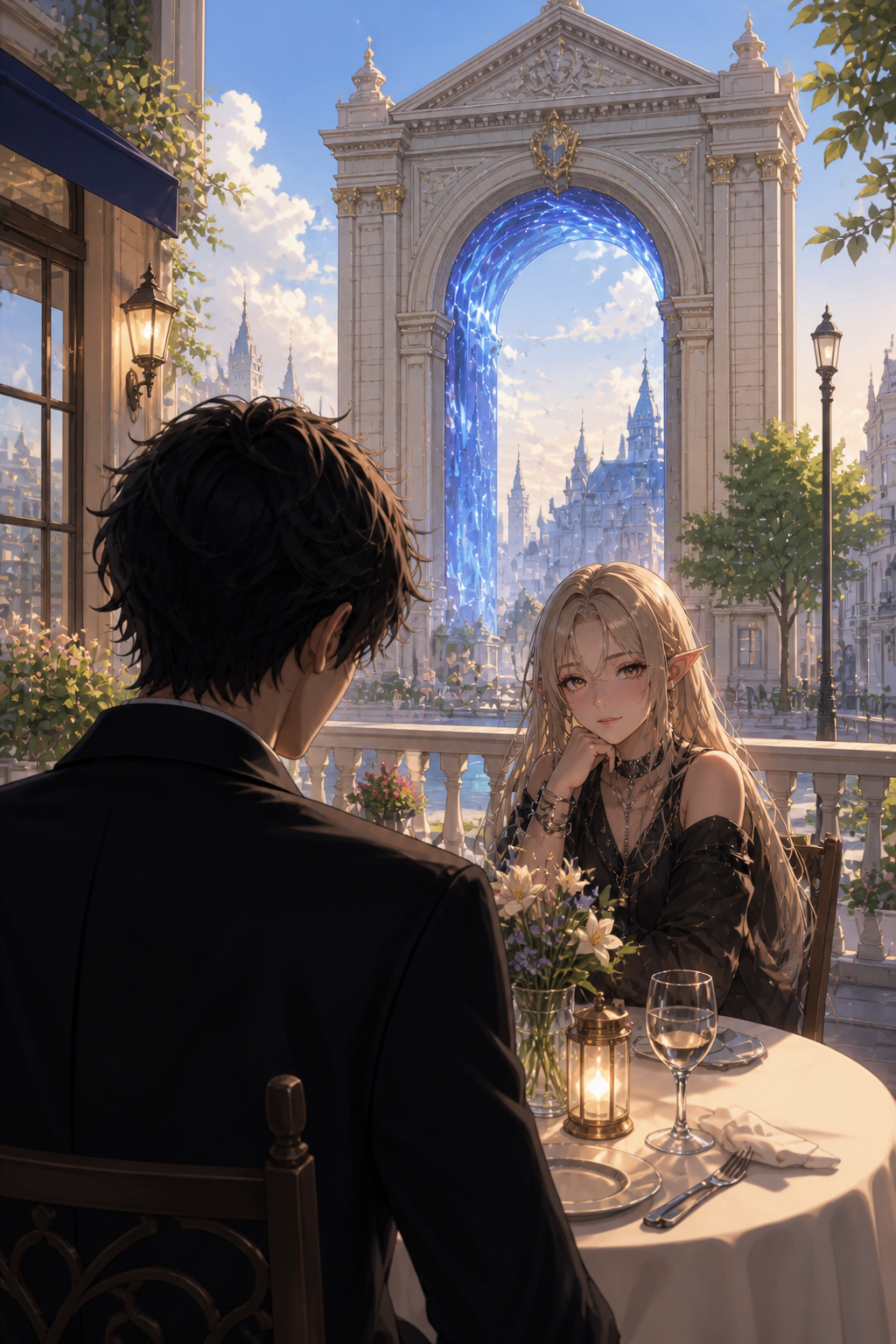 Cover art for Different Worlds Same Stuff - The Blind Date, a palladian scenario on AI Dungeon