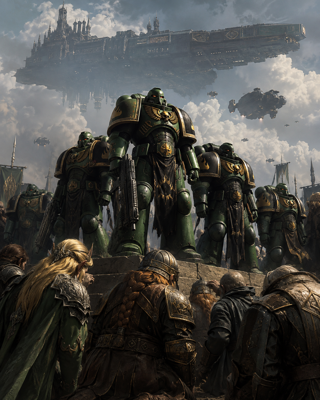 Cover art for Grimdark Reckoning, a warhammer 40 000 scenario on AI Dungeon