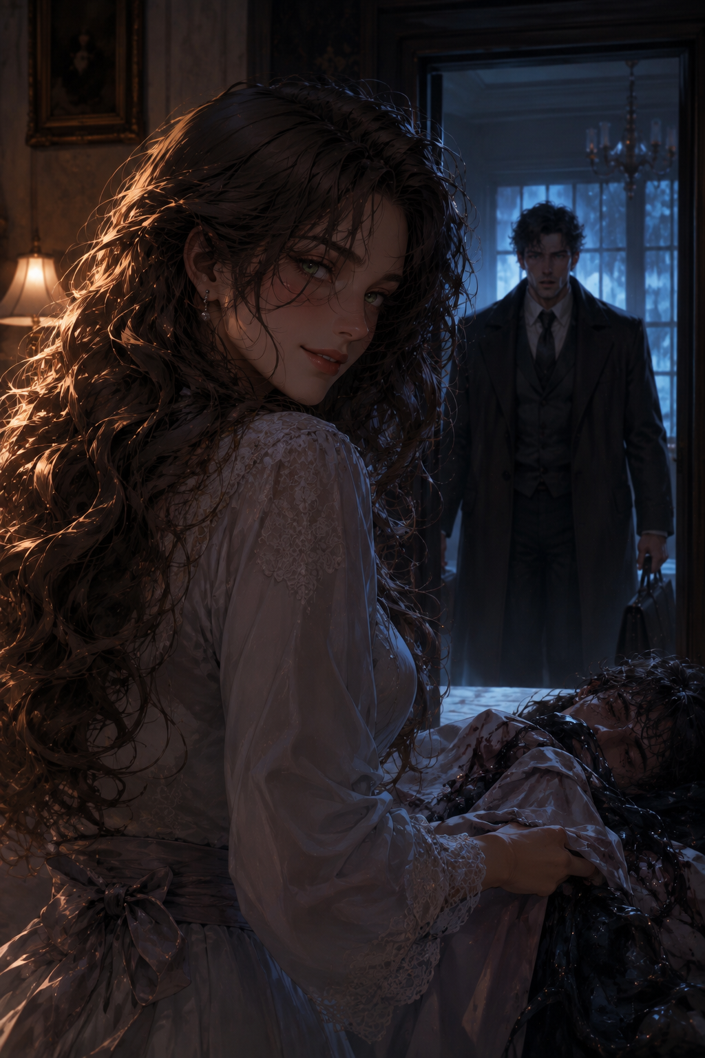 Cover art for Her Darkest Shape - Palladian Stories, a fantasy scenario on AI Dungeon