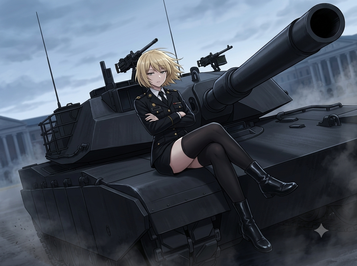 Cover art for Girls und Panzer: Iron Heart League, a tank scenario on AI Dungeon
