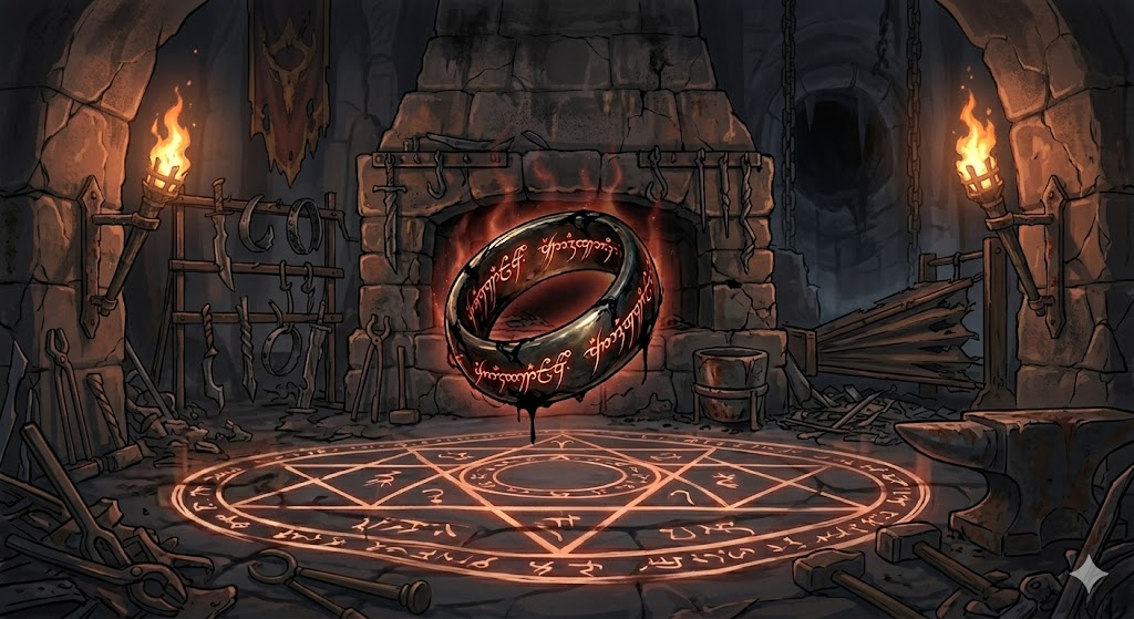 Cover art for The Beta v0.5 Ring, a middle earth scenario on AI Dungeon