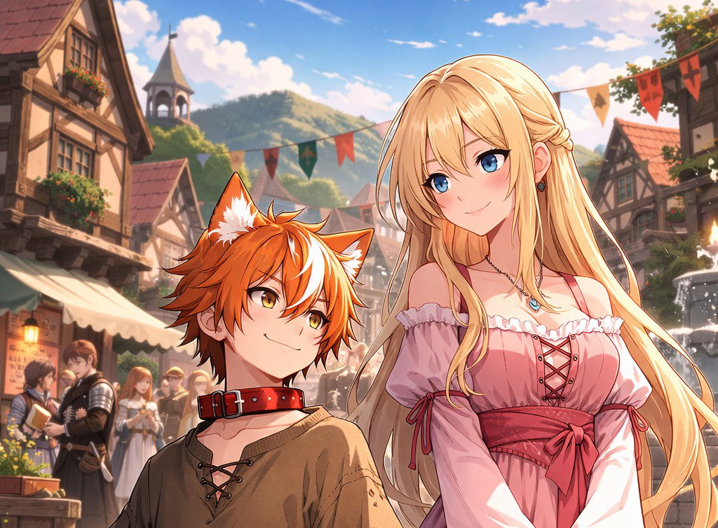 Cover art for Pet me!, a cat scenario on AI Dungeon