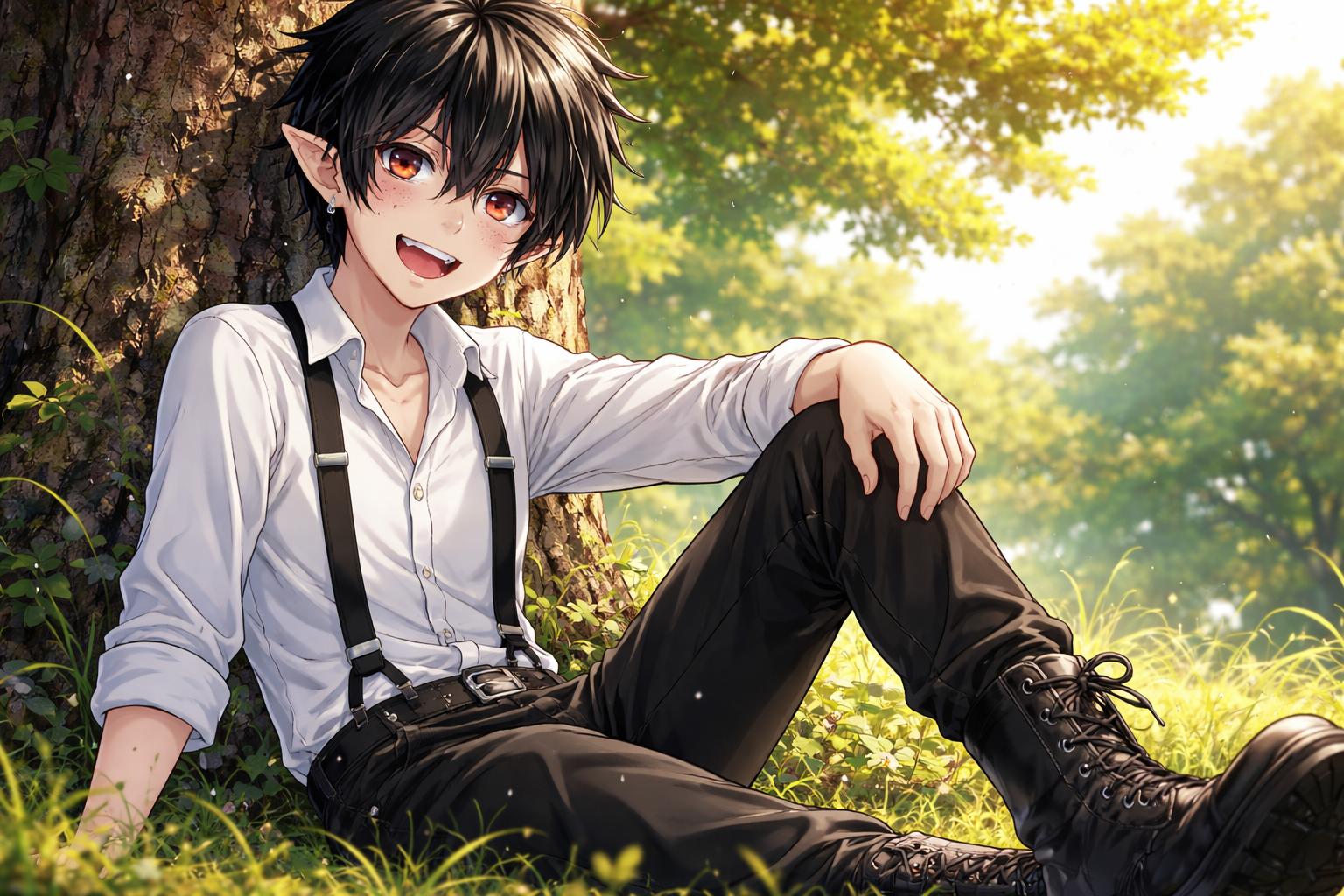 Cover art for Why Are You On My Lawn?!, a vampire scenario on AI Dungeon
