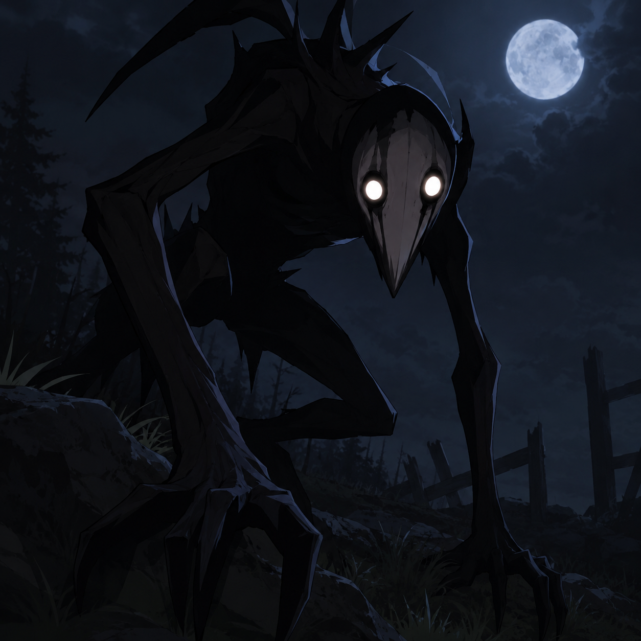 Cover art for The Deadly forest!, a spooky scenario on AI Dungeon