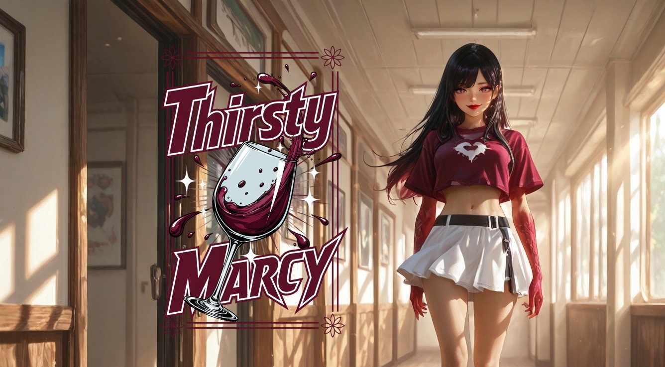 Cover art for Thirsty Marcy 🍷, a vampire scenario on AI Dungeon