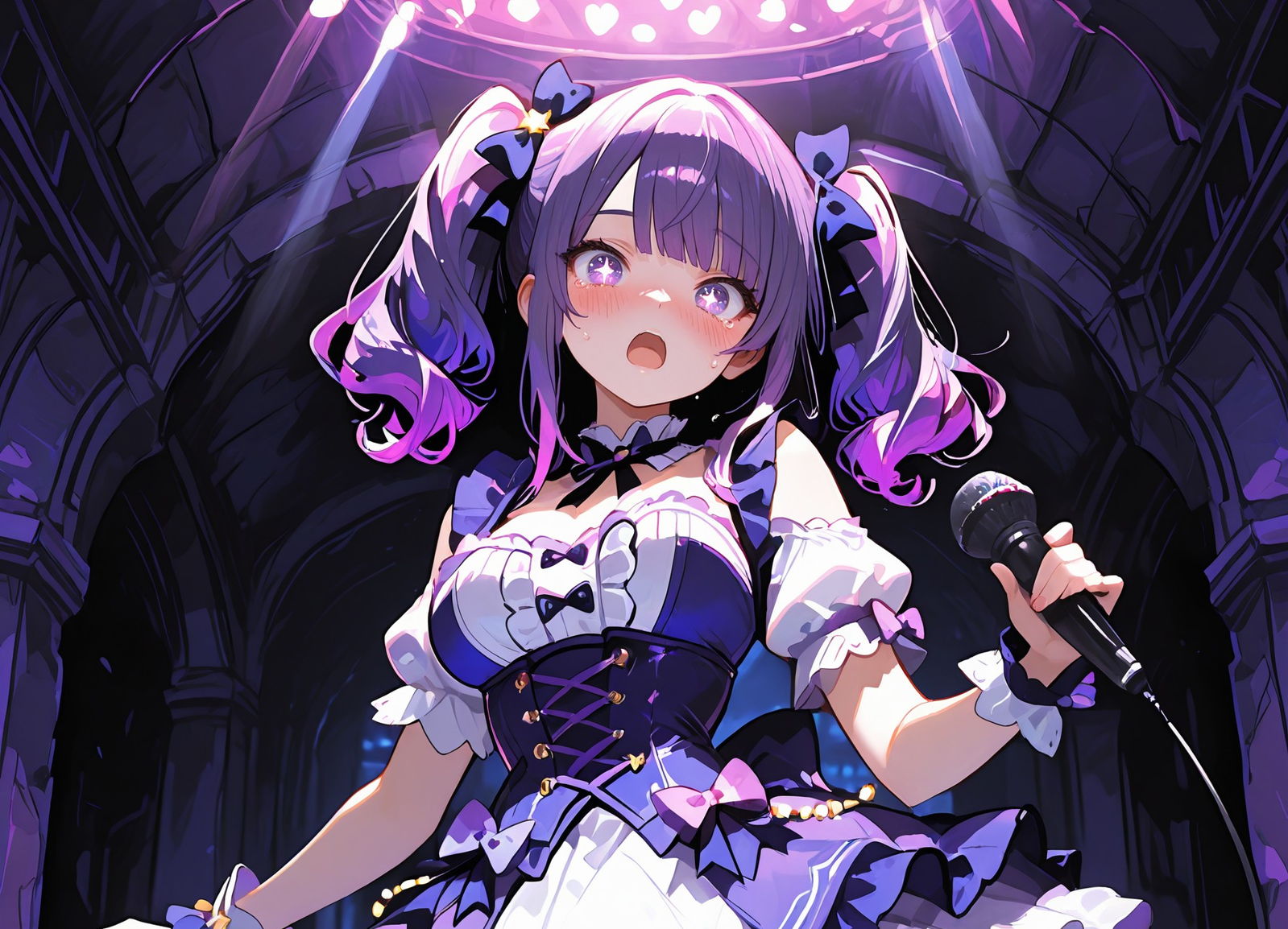 Cover art for FFF-Tier Idol 💜🎤, a music scenario on AI Dungeon