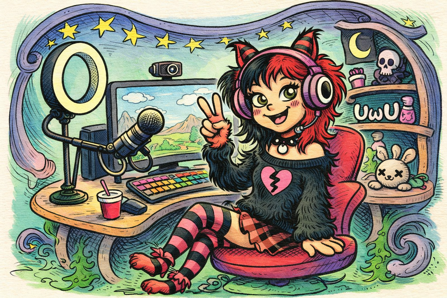 Cover art for The E-Who I Woo, a romance scenario on AI Dungeon