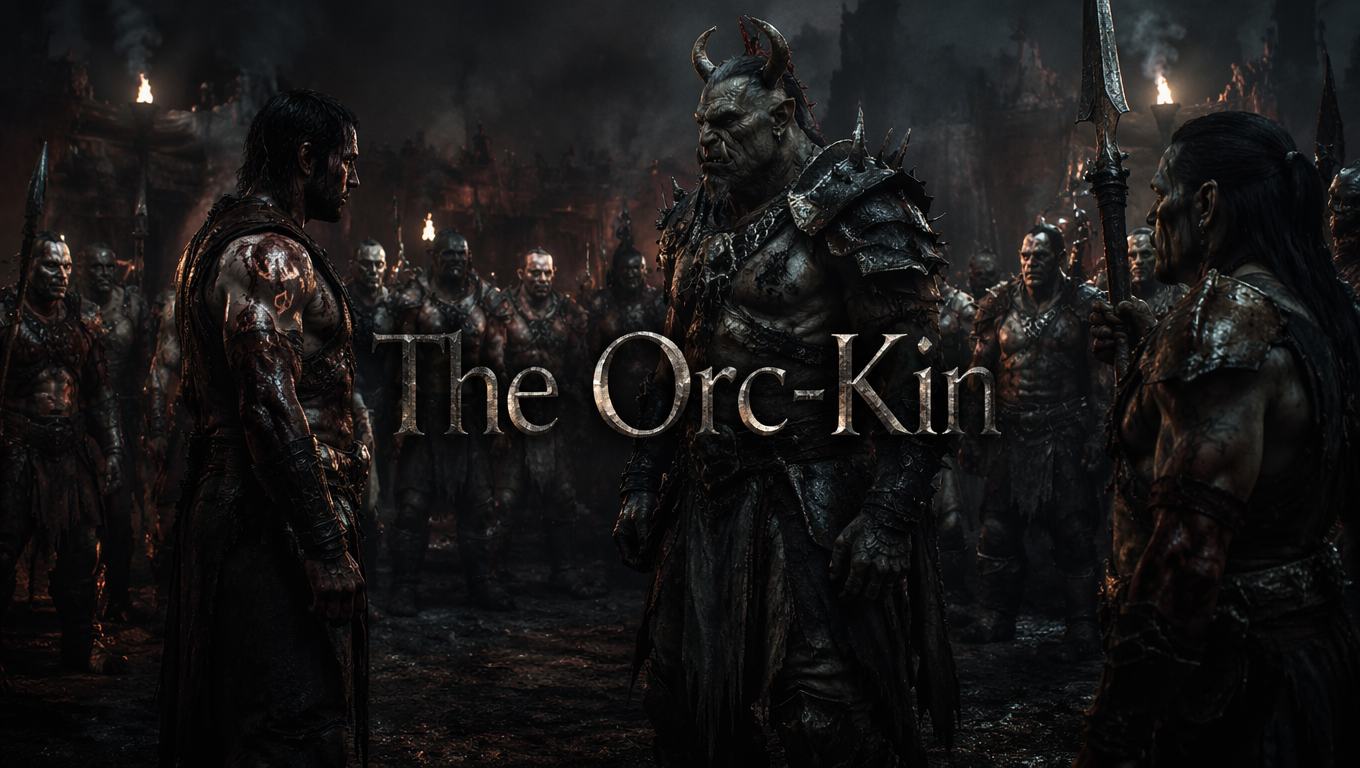 Cover art for The Orc-Kin, an orc tribe scenario on AI Dungeon