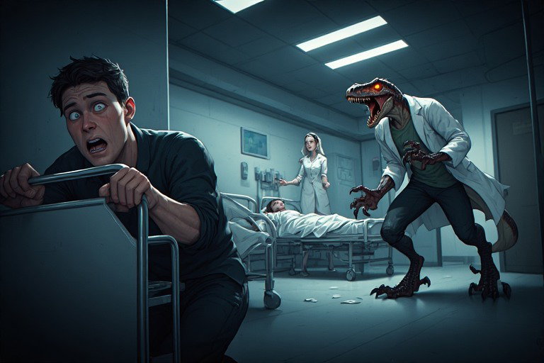 Cover art for The Skin Beneath (ðŸŽ), an urban fantasy scenario on AI Dungeon