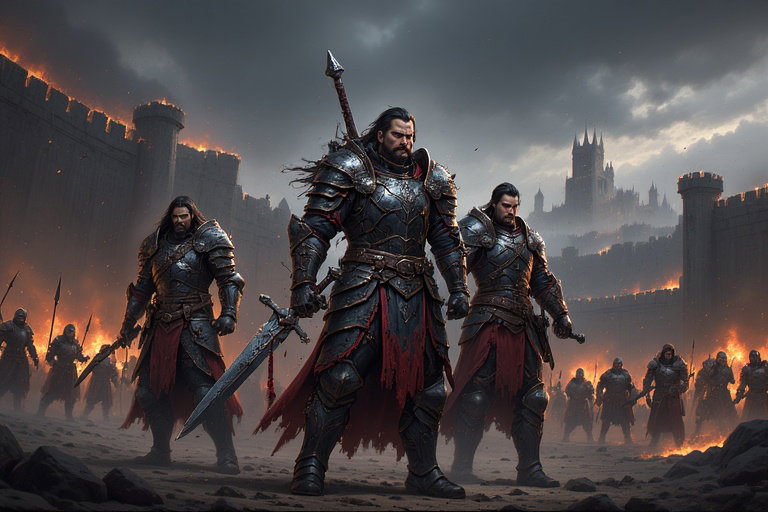 Cover art for Rule of the Conqueror (ðŸŽ), a dark fantasy scenario on AI Dungeon