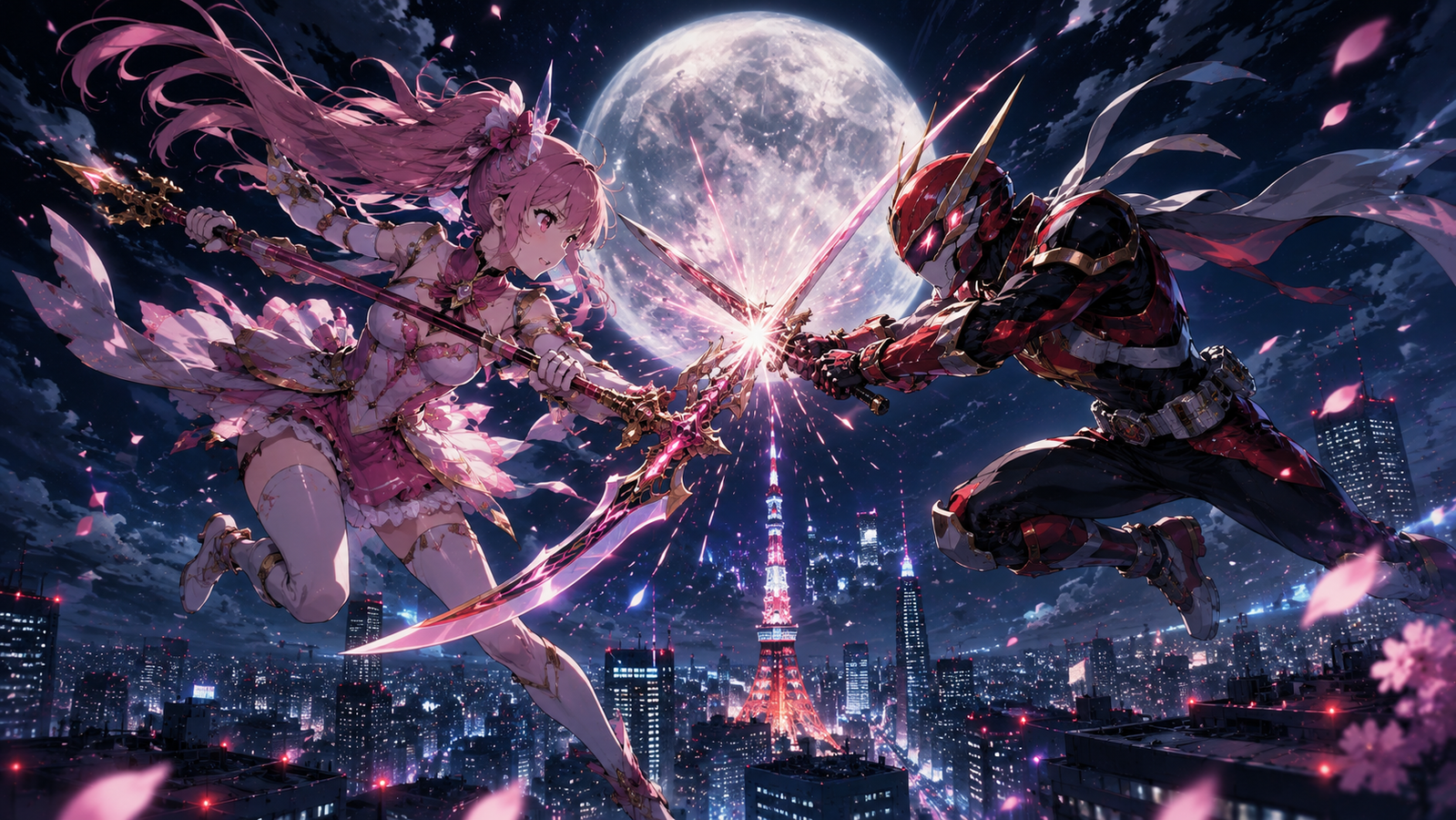 Cover art for Twilight Densetsu ~A Super Sentai/Senshi Slice of Life RPG~, an anime world on Voyage