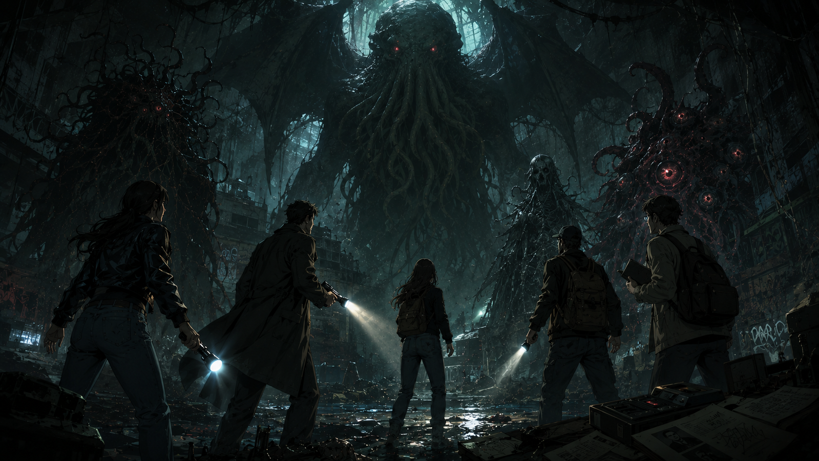 Cover art for Call of Cthulhu - Miskatonic: Shadows of the Mythos, a horror world on Voyage
