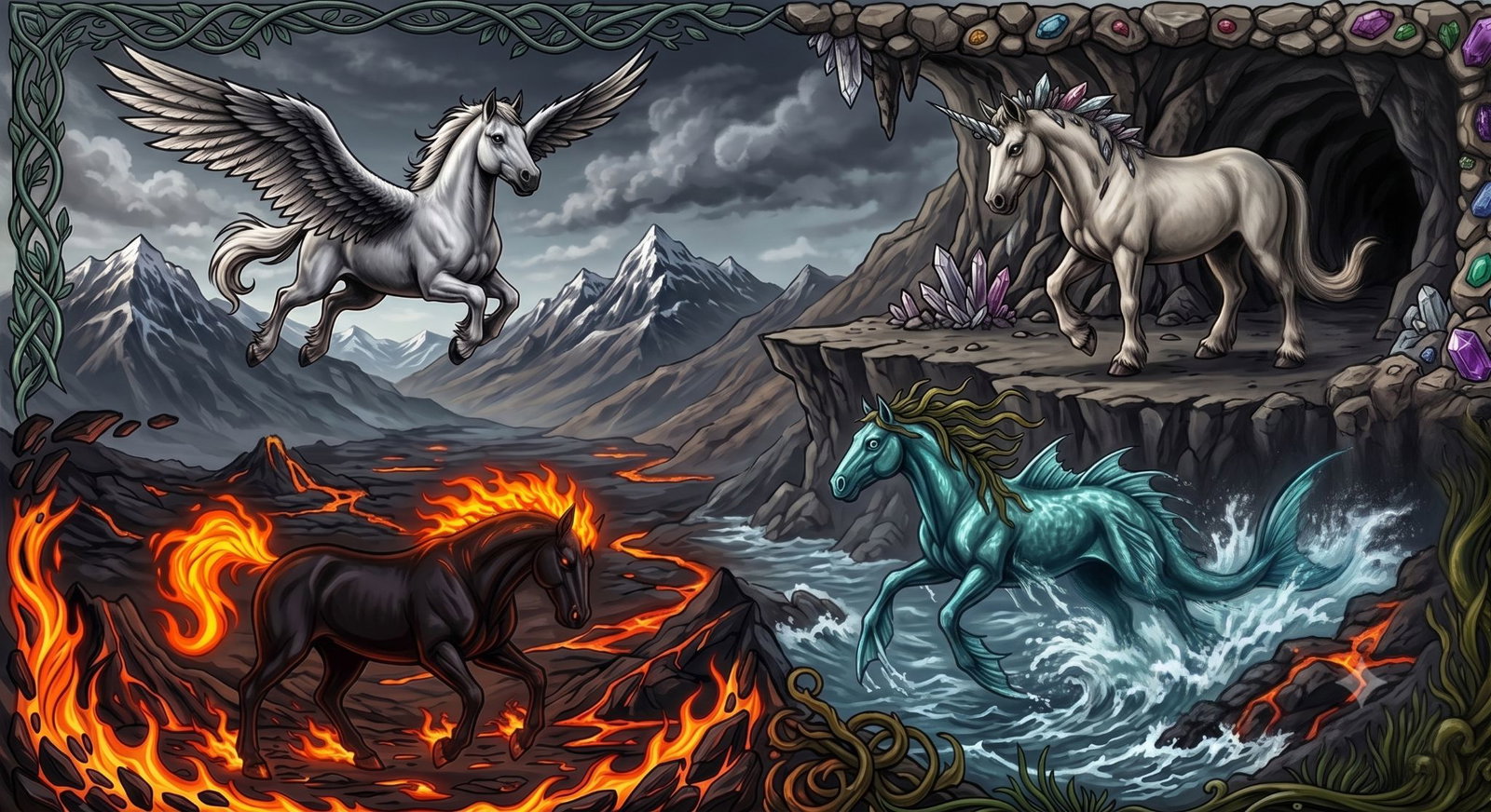 Cover art for Hold Your Horses (IS 🎭), a romance scenario on AI Dungeon
