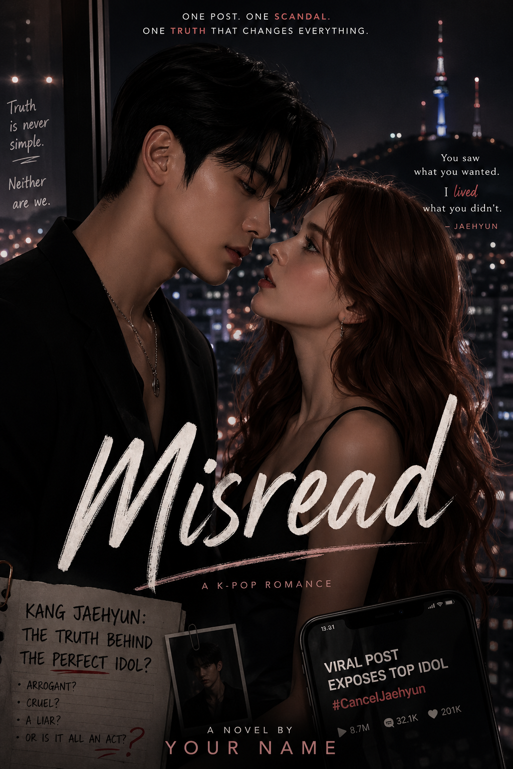 Cover art for Misread, a kpop scenario on AI Dungeon