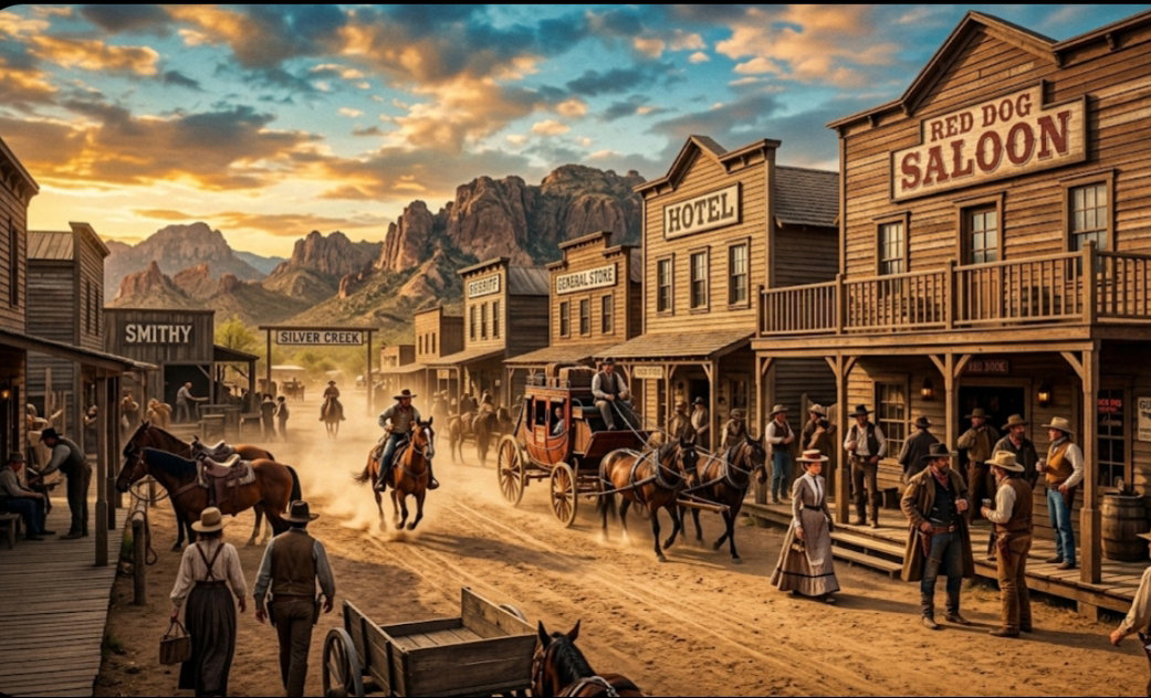 Cover art for wildwest life , a western scenario on AI Dungeon