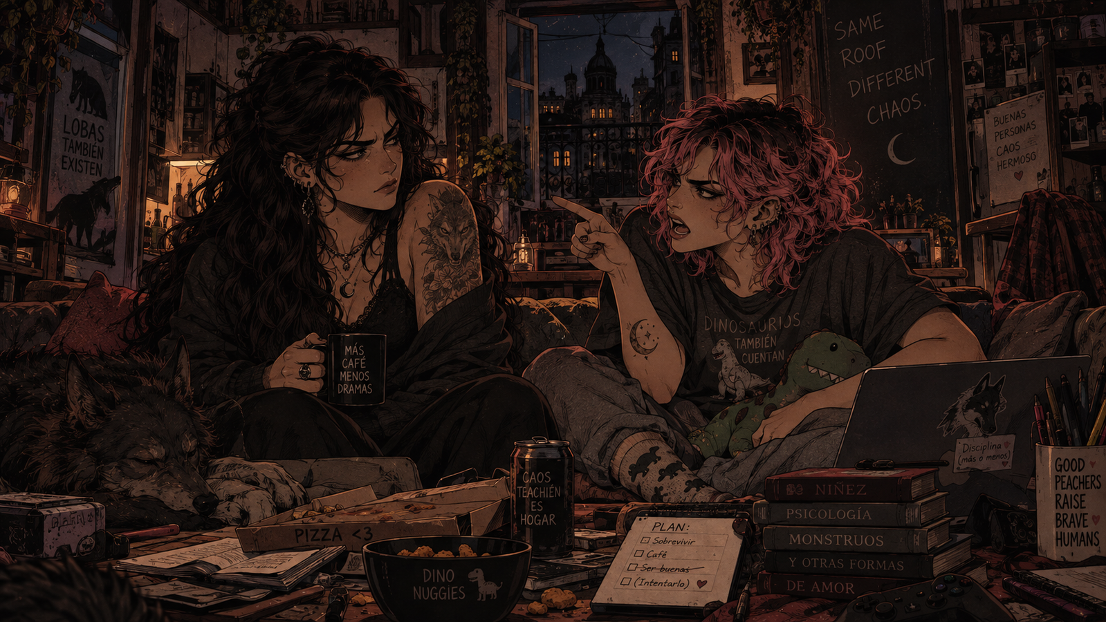 Cover art for Our Apartment Has Fangs (Is🎭), a cozychaos scenario on AI Dungeon