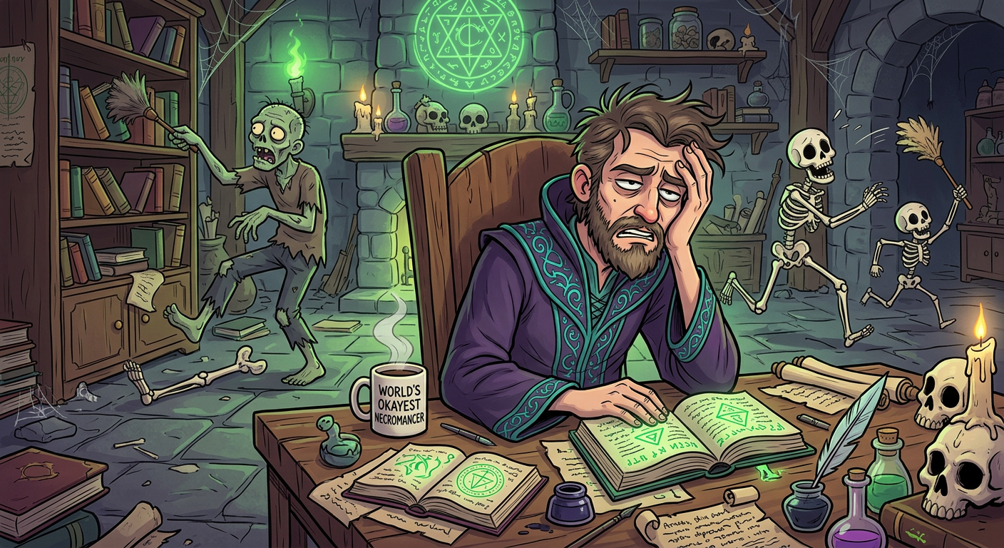 Cover art for Castle Blackvale: The Mismanaged Menagerie, a magic scenario on AI Dungeon
