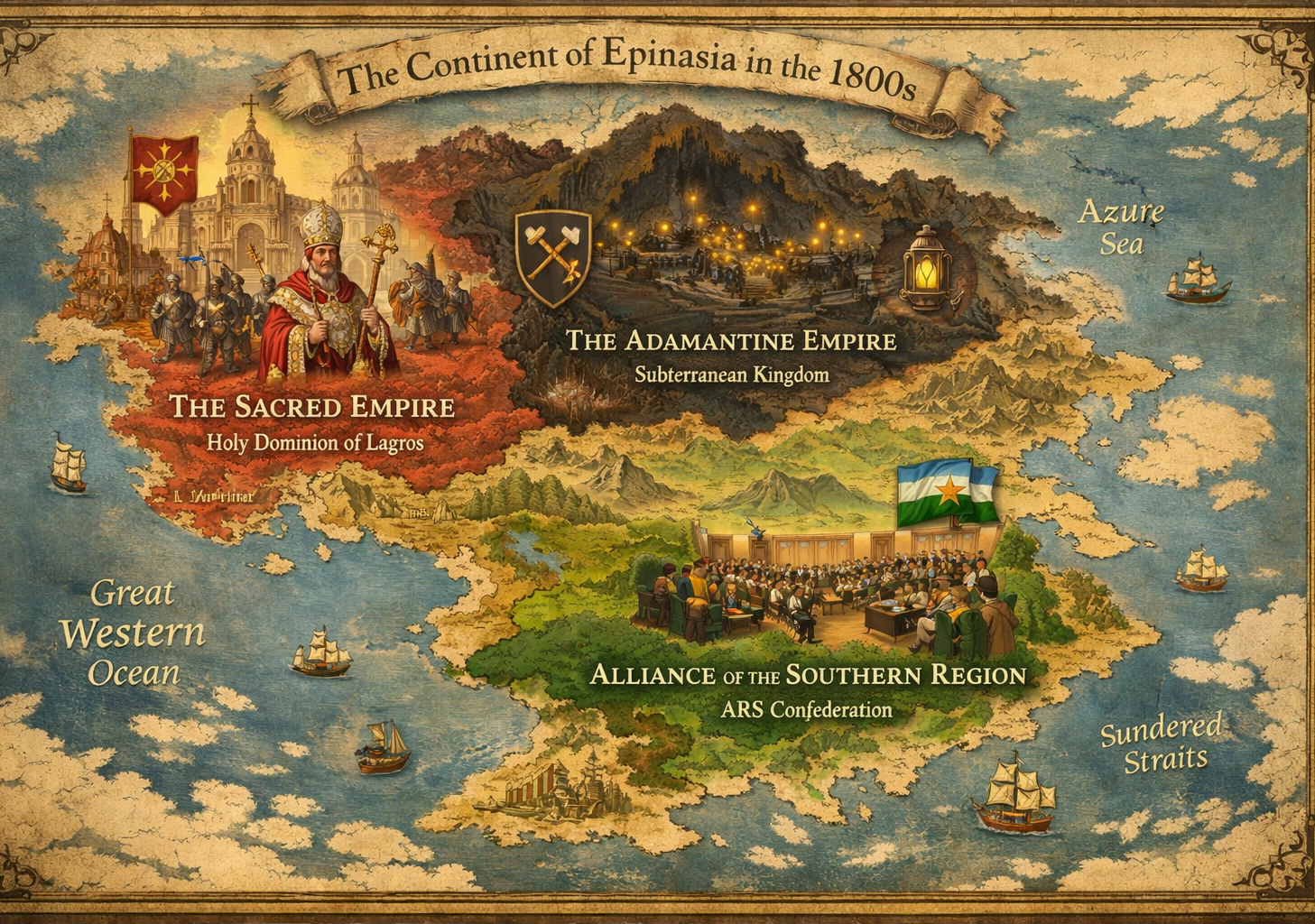 Cover art for The real strategy , a strategy scenario on AI Dungeon