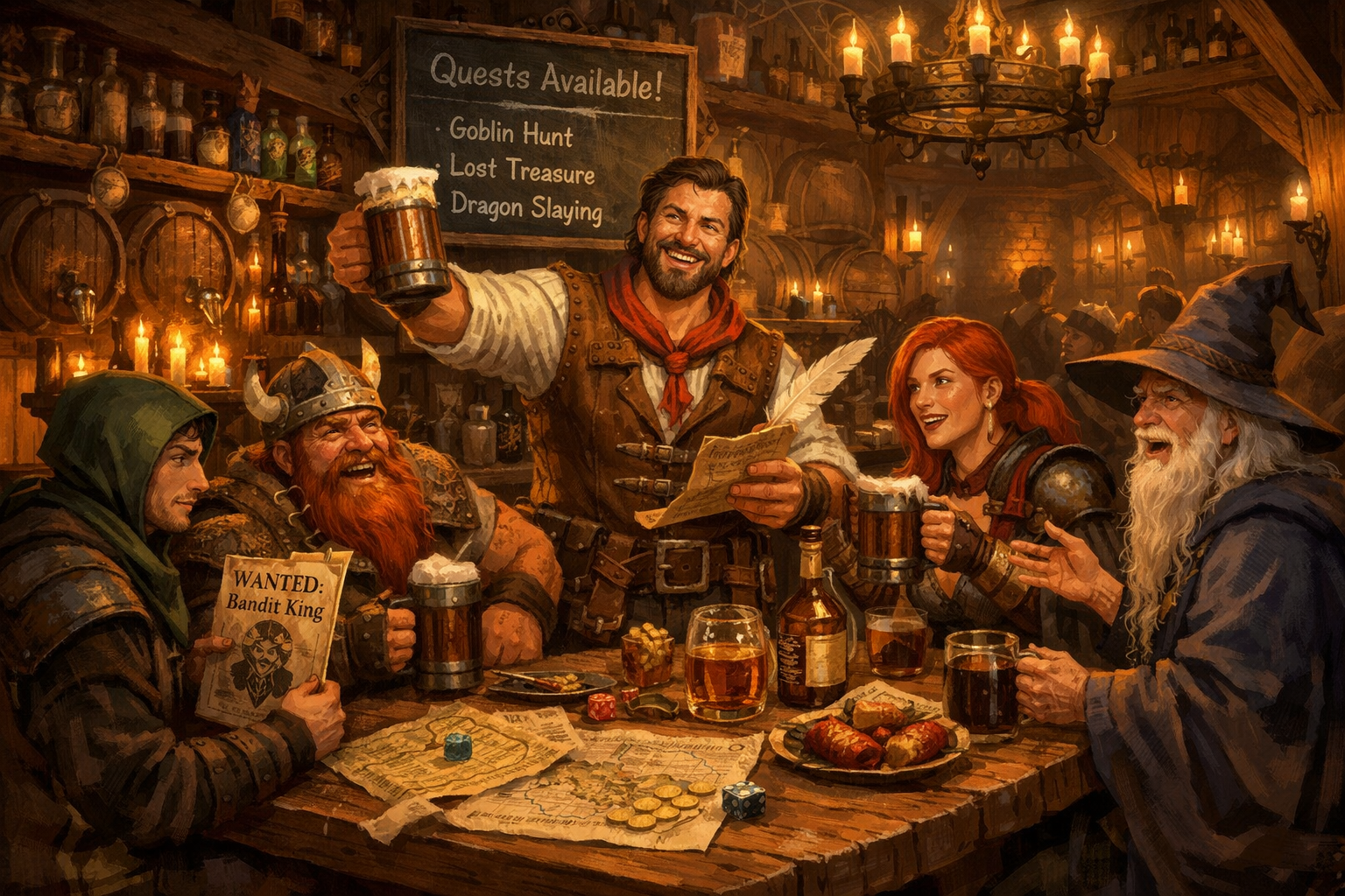 Cover art for Manage your tavern!, a taverne scenario on AI Dungeon